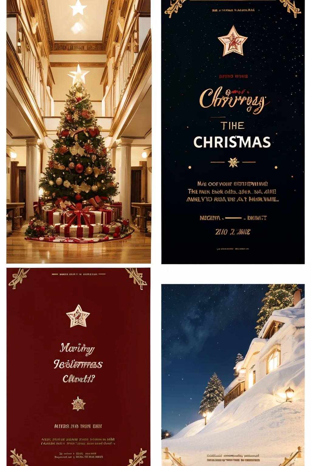 Edit a Christmas banner in vertical in png