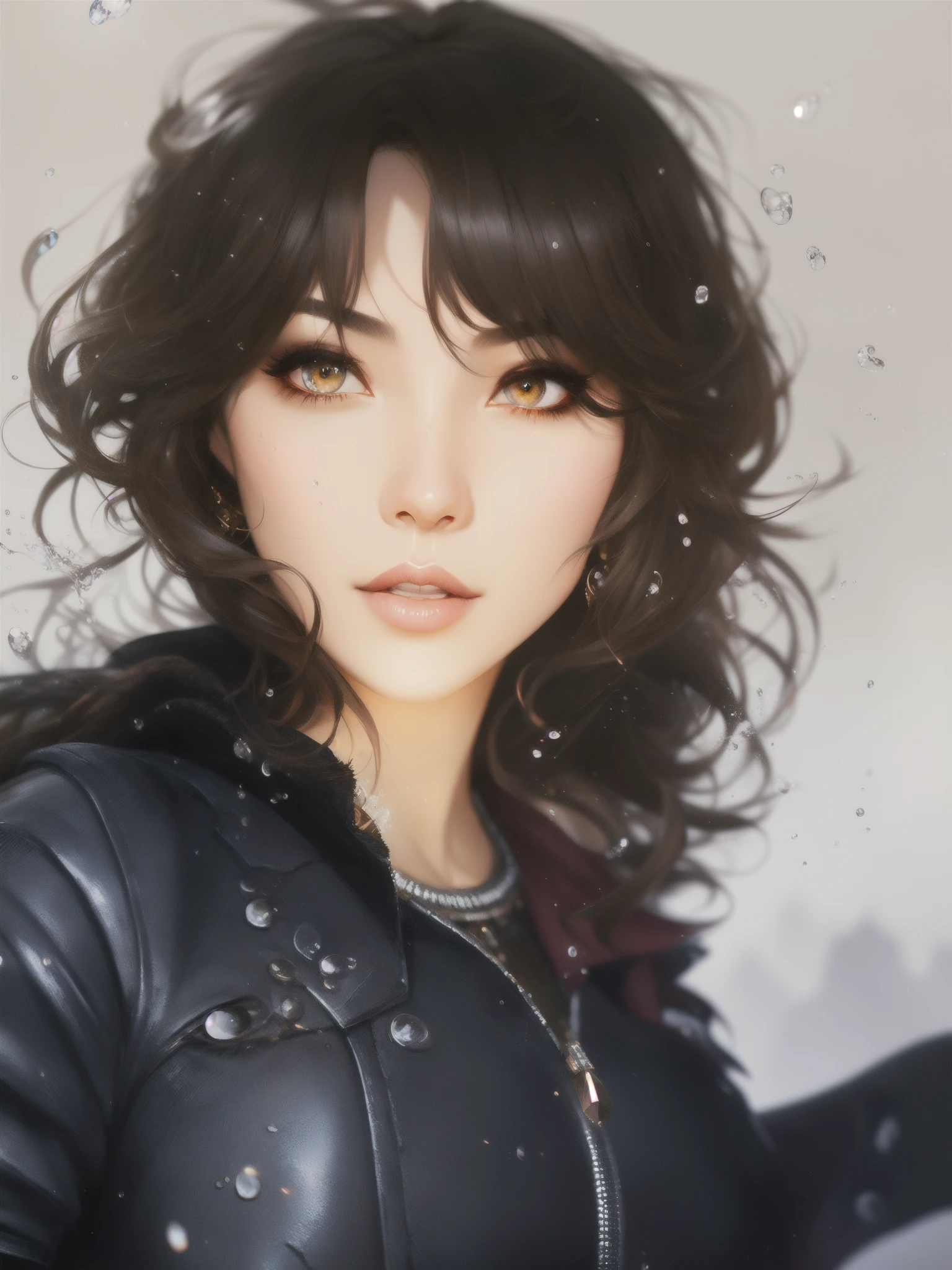 hyperdetailed intricately detailed Splash art trending on Artstation colors Unreal Engine 5, full body, huge detail in face and visage, concept art by Greg Rutkowski, Artgerm, WLOP, Alphonse Mucha, suggestive pose, beautiful hands, beautiful fingers, beautiful foot, beautiful feet, dynamic lighting, random hair color, random eye color, complementary clothes color, complementary skin color, 8k resolution, Splash art