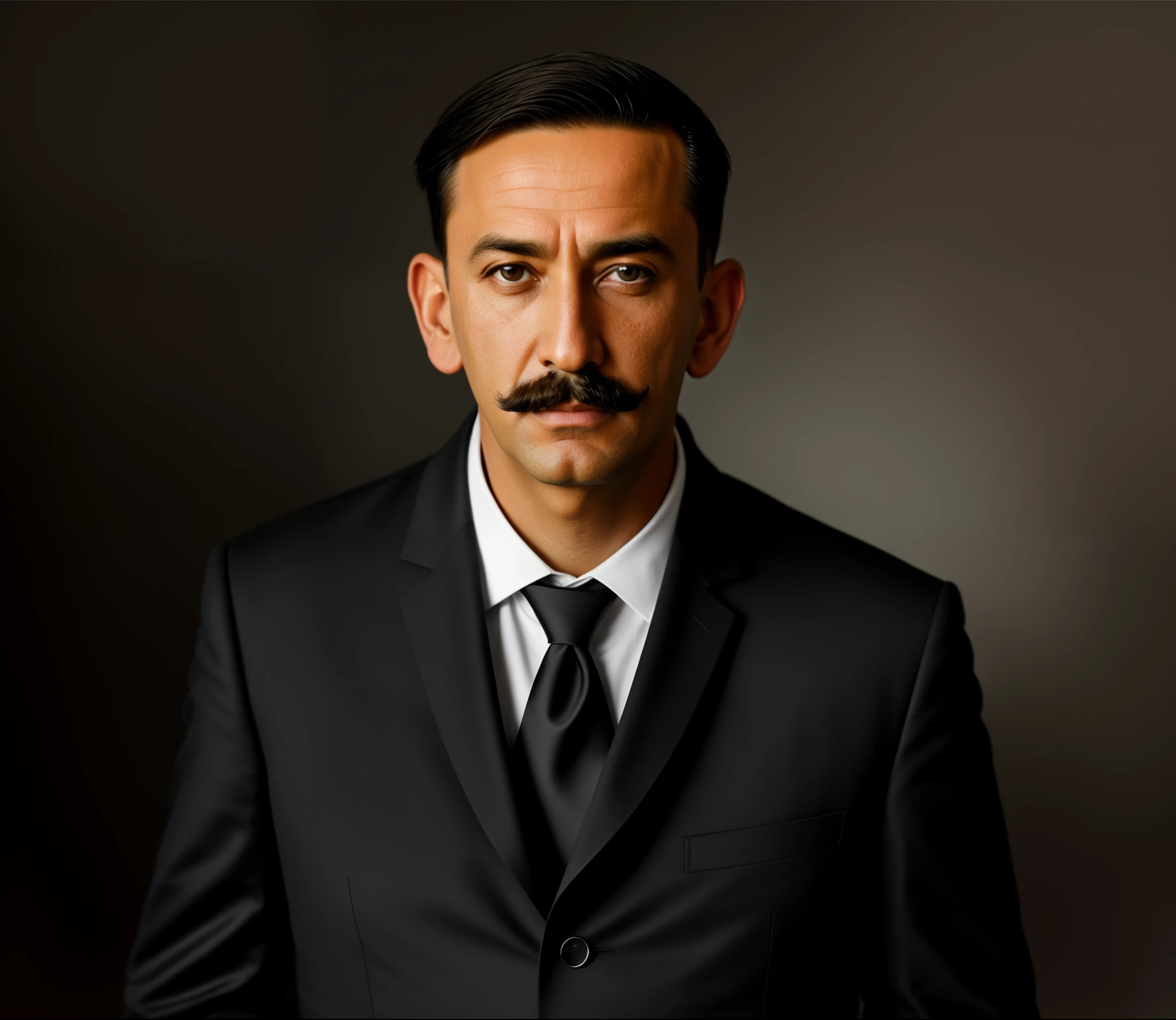 there is a man in a suit and tie posing for a picture, Velho com bigode, inspired by Adolf Fényes, inspirado em Adolf Born, pessoa realista, inspirado em James Bolivar Manson, inspirado em Zbigniew Nowosadzki, homem bonito, Homem de 5 0 anos, pintado digitalmente, bonito impressionante realista, inspirado em Adolf Dietrich