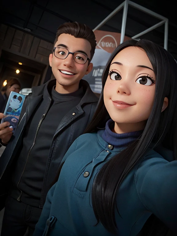 Foto ia, sonriendo