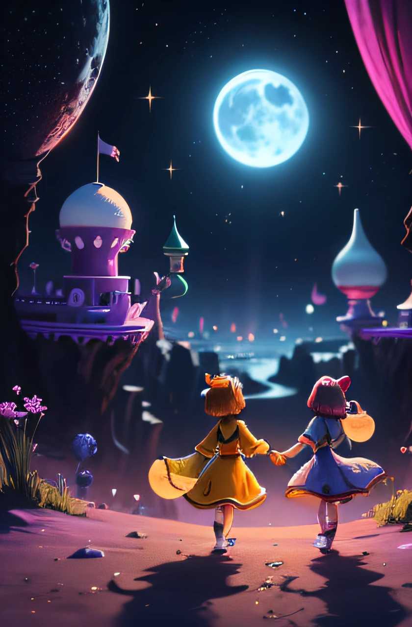 Wonderville's heartbeat, a melody so sweet,
In Luna's heart, friendships did meet.
A harmonious journey, under the crescent moon,
In the rhythm of Wonderville, they'd find their tune