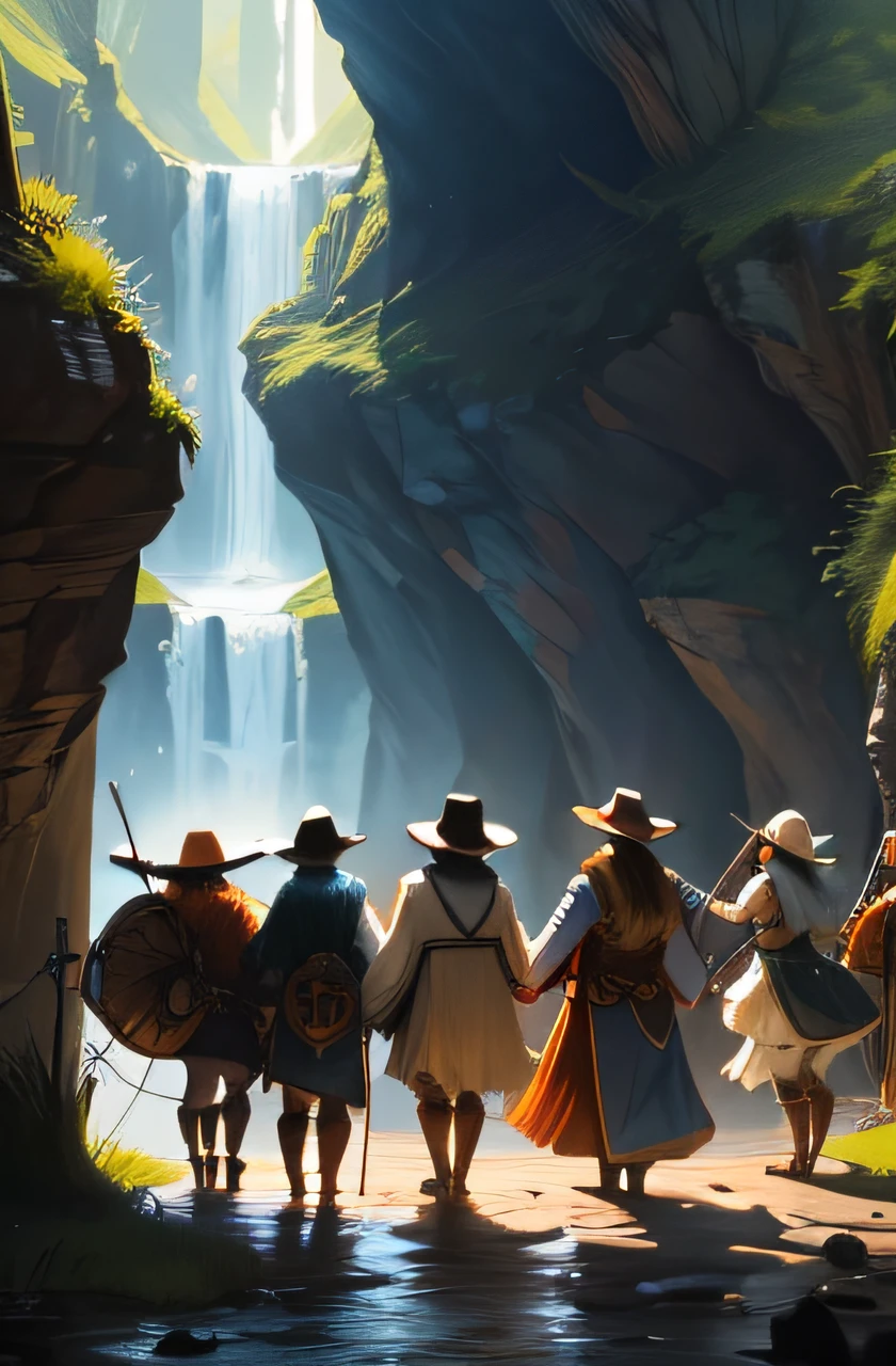 The group embraced, a fellowship so dear,
Facing challenges together, without a fear.
In the heart of Wonderville, courage did swell,
A rhythmic journey, where the story would tell.