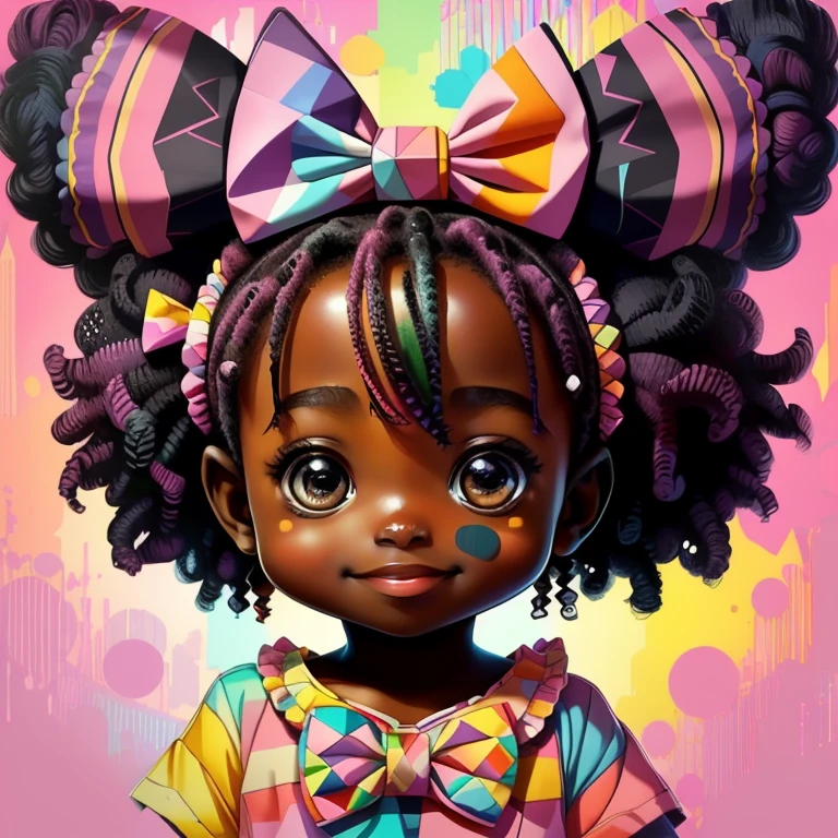 realistic portrait of cute African American baby ((dark brown skin color)), big eyes, sitting playing with a ball, ((chibi)), ((ball)), ((grass)), wearing tank top, red pants and red shoes, current fashion, braided style hair, dark lighting background, close-up, product view, detailed facial details, perfect face, sharpness, trend art, sharp facial details, cgsociety, ultra high quality digital art, hyper details exquisite, 4k, 8k neon lighting, --iso 100 dreamy, fashion --auto --s2