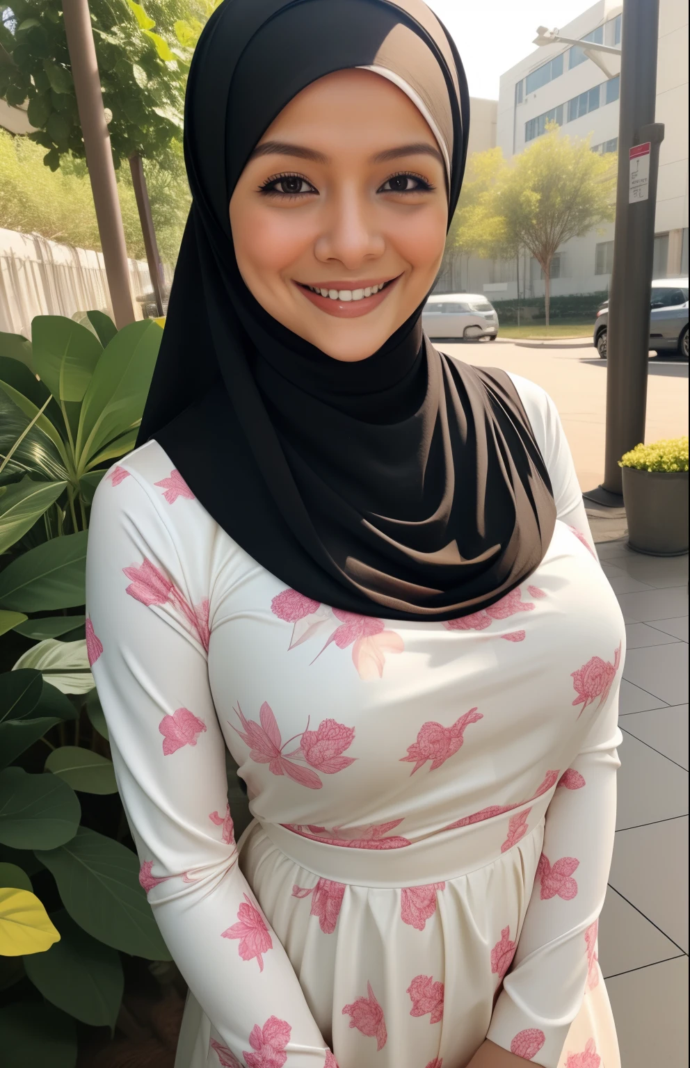 HIJAB MALAY GIRL,, IMF as a good Guy, TECHNOLGY, AI, futuristic, blockchain, International Monetary Fund, (MATRIX WORLD), ((look In front  at the camera SMILE and open your mouth)).