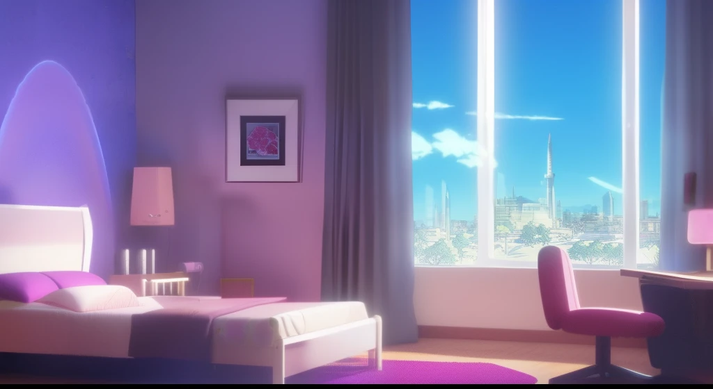 anime backgrounds、90s teen bedroom、Semi-realistic、Ring lighting、Rim Lighting、movie、pastels、