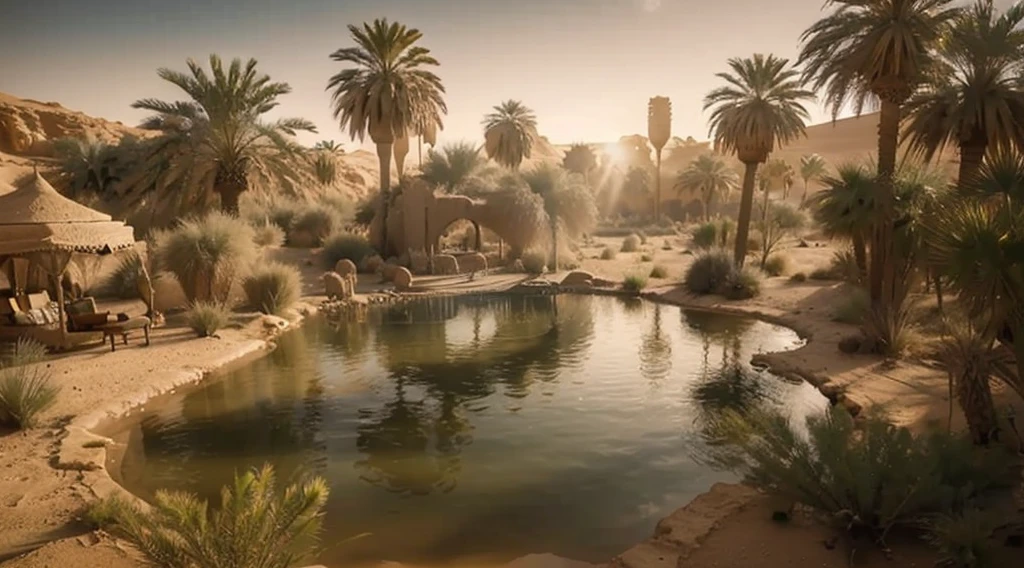 Hidden palace desert , Sahara desert ,best quality, extremely detailed, cinematic lighting, 8k, realistic, award winning, photograph