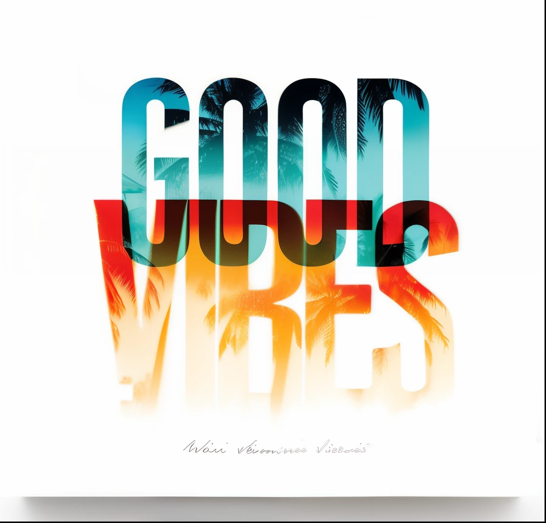 a white poster with the words good vibes written in colorful letters, good vibes, really good vibes, cool vibes, good vibrations, high resolution. positive vibes, vibes, positive vibes, positive and fun vibes, good times, happy vibes, bad vibes, ) ominous vibes, summer vibes, chill vibes, good, retro-wave vibes, goodness, summer vibe, good colors