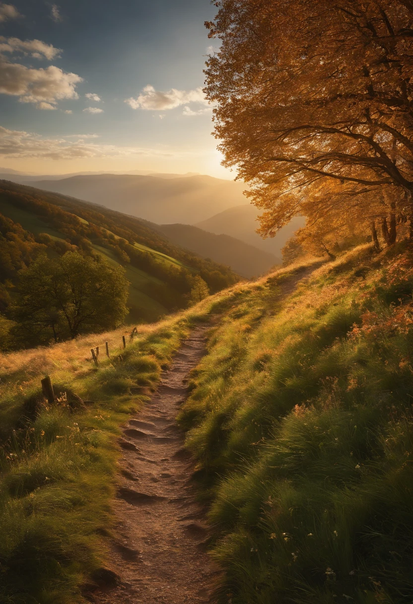 il y a une photo un sentier de montagne, La vraie vie, inspired by Nathaniel Hone, inspired by Henry O. tanneur, true to life, inspired by Hamilton Sloan, par Linda Sutton, inspired by Elaine Hamilton, par Nathaniel Hone, ton inspirant, par Prince , Effet Orton, inspired by Hans Beat Wieland, inspired by Khalil Gibran