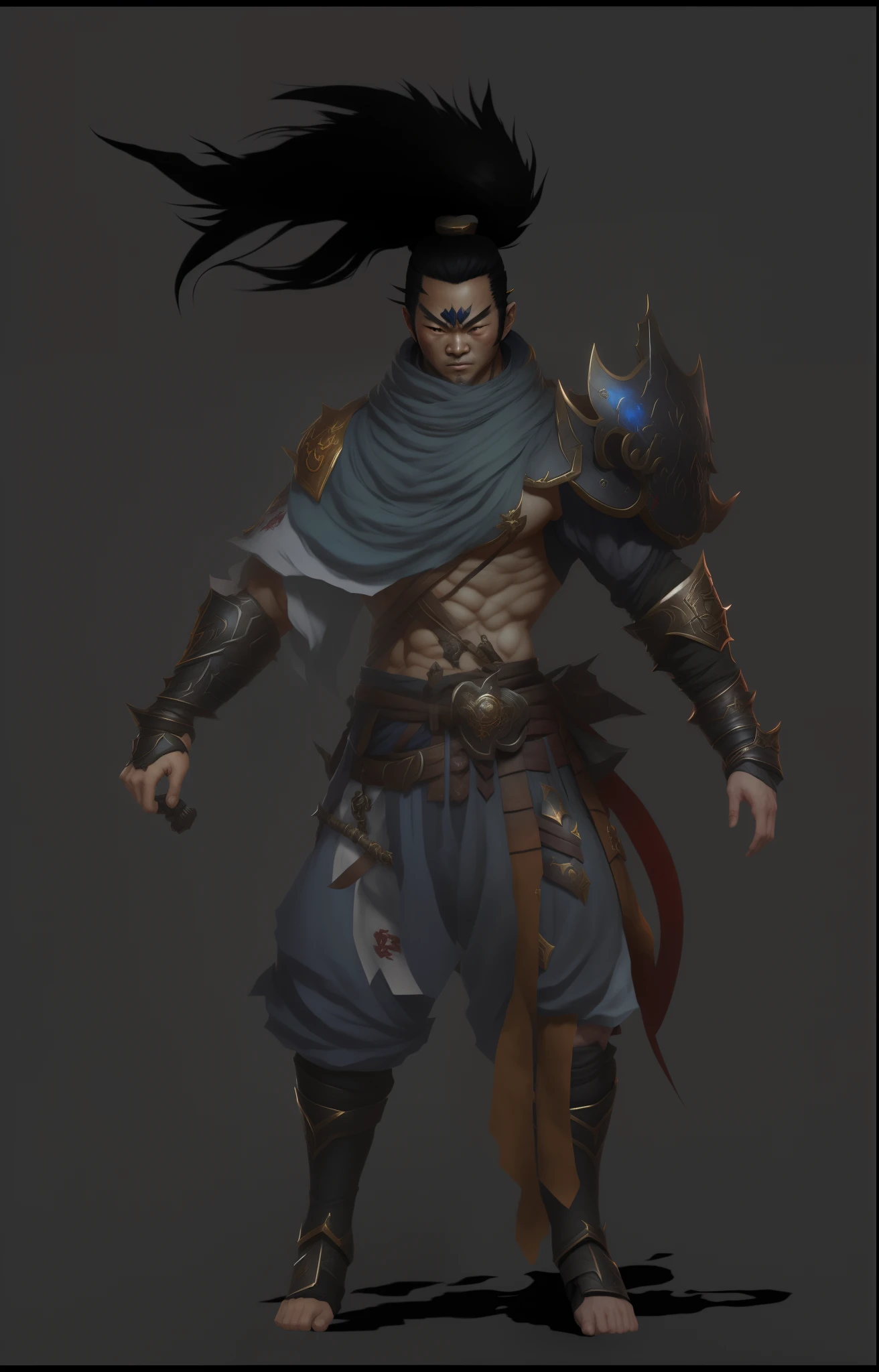 Close-up of a man holding a sword and wearing a costume, inspired by Li Kan, yasuke 5 0 0 px model, Inspired by Hu Zaobin, Male characters, yiqiang and shurakrgt, hyper-detailed fantasy character, G Liulian art style, full body concept, full-body wuxia, gaming character, Inspired by Chen Jiru,league of legend,Yasuo,