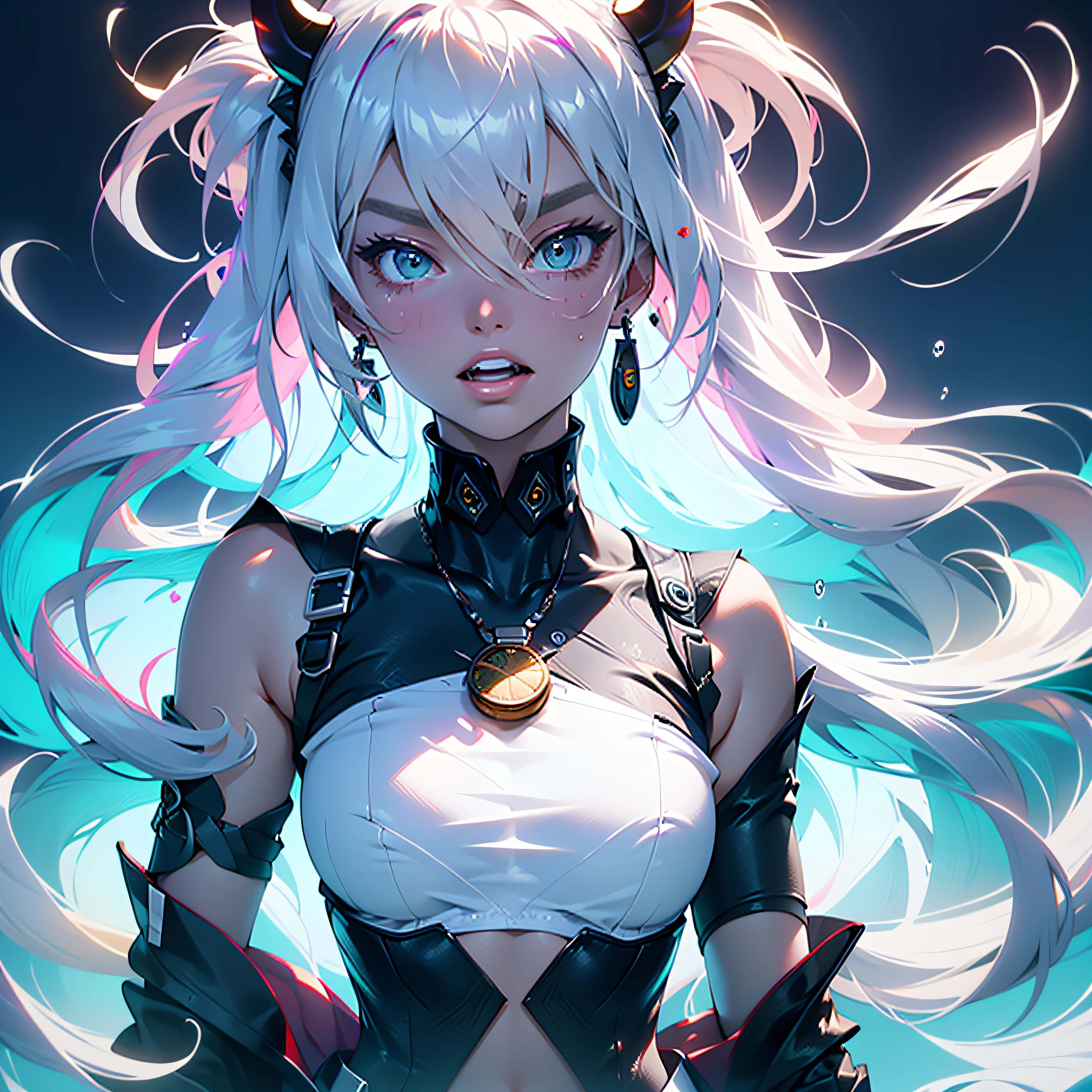 anime girl with white hair and black clothes posing naked, extremely detailed artgerm, detailed digital anime art, artgerm on artstation pixiv, guweiz on pixiv artstation, guweiz on artstation pixiv, fanart best artstation, :: rossdraws, trending on artstation pixiv, rossdraws 2. 5