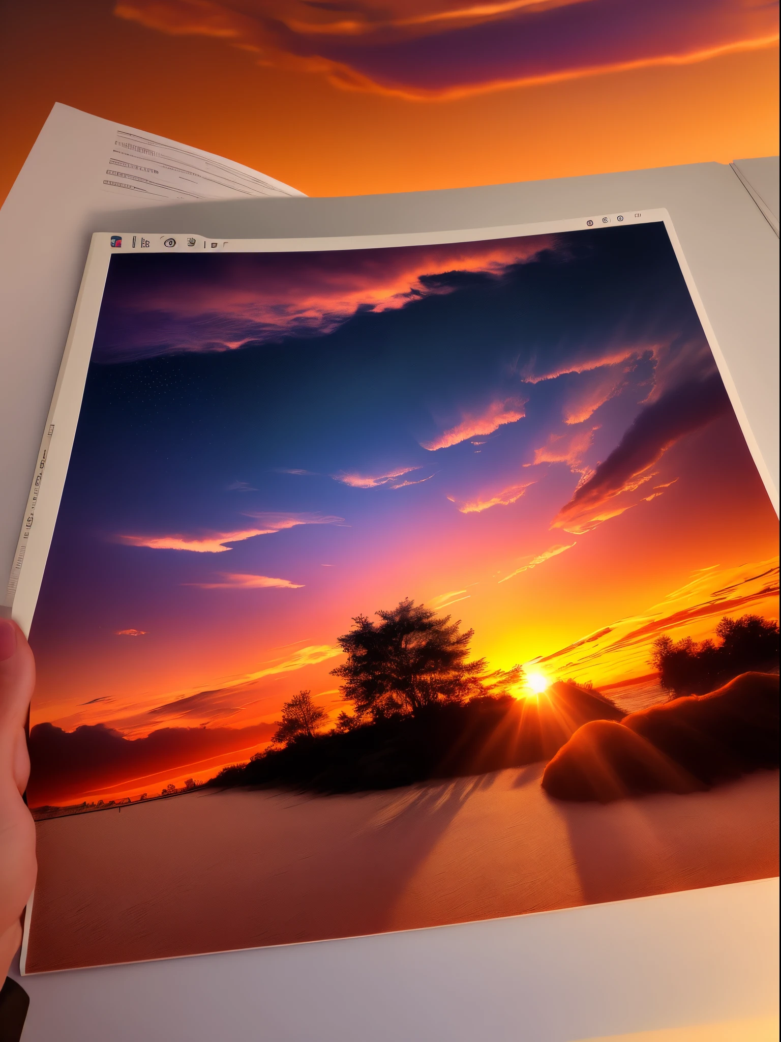 Generate image of sunset