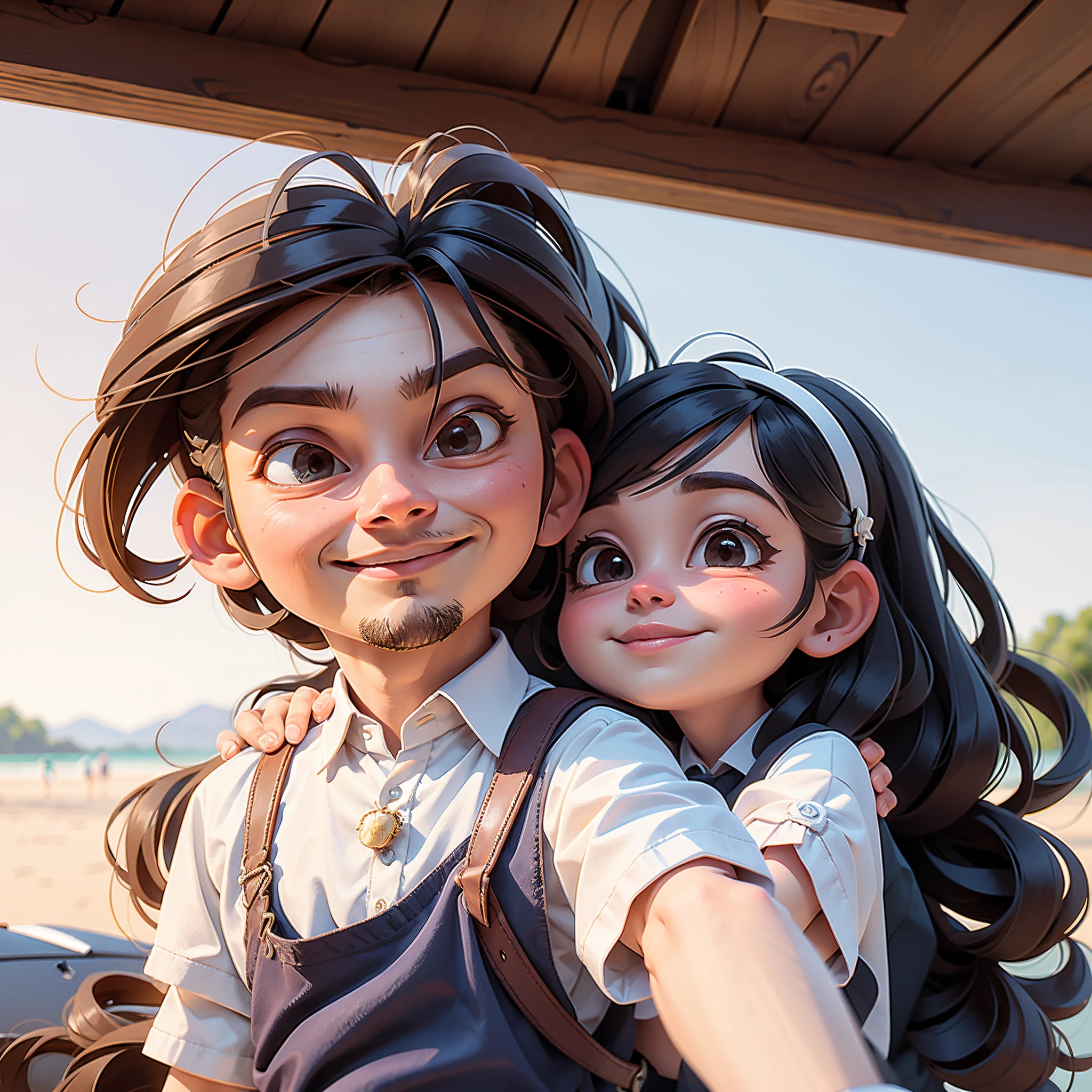 There is a man and a woman who are posing for a Photograph, Pareja feliz, pareja, 8k selfie photograph, imagen de muy muy muy baja calidad, Pareja encantadora, castigo samaniego, Cinematographer, selfie enamorado, imagen, Foto de perfil, they are in love, ayahausca, jose miguel roman frances, by Nándor Katona