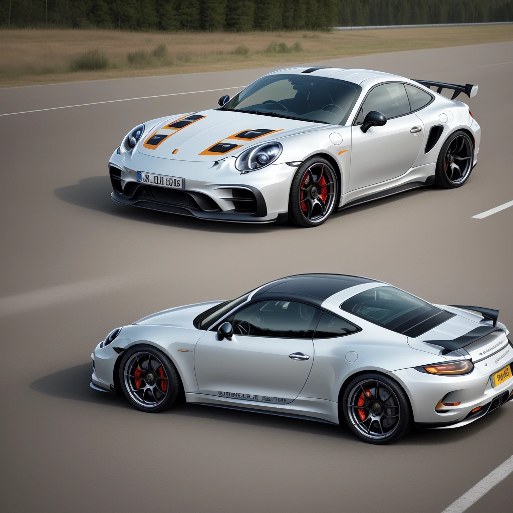 pixel car porshe