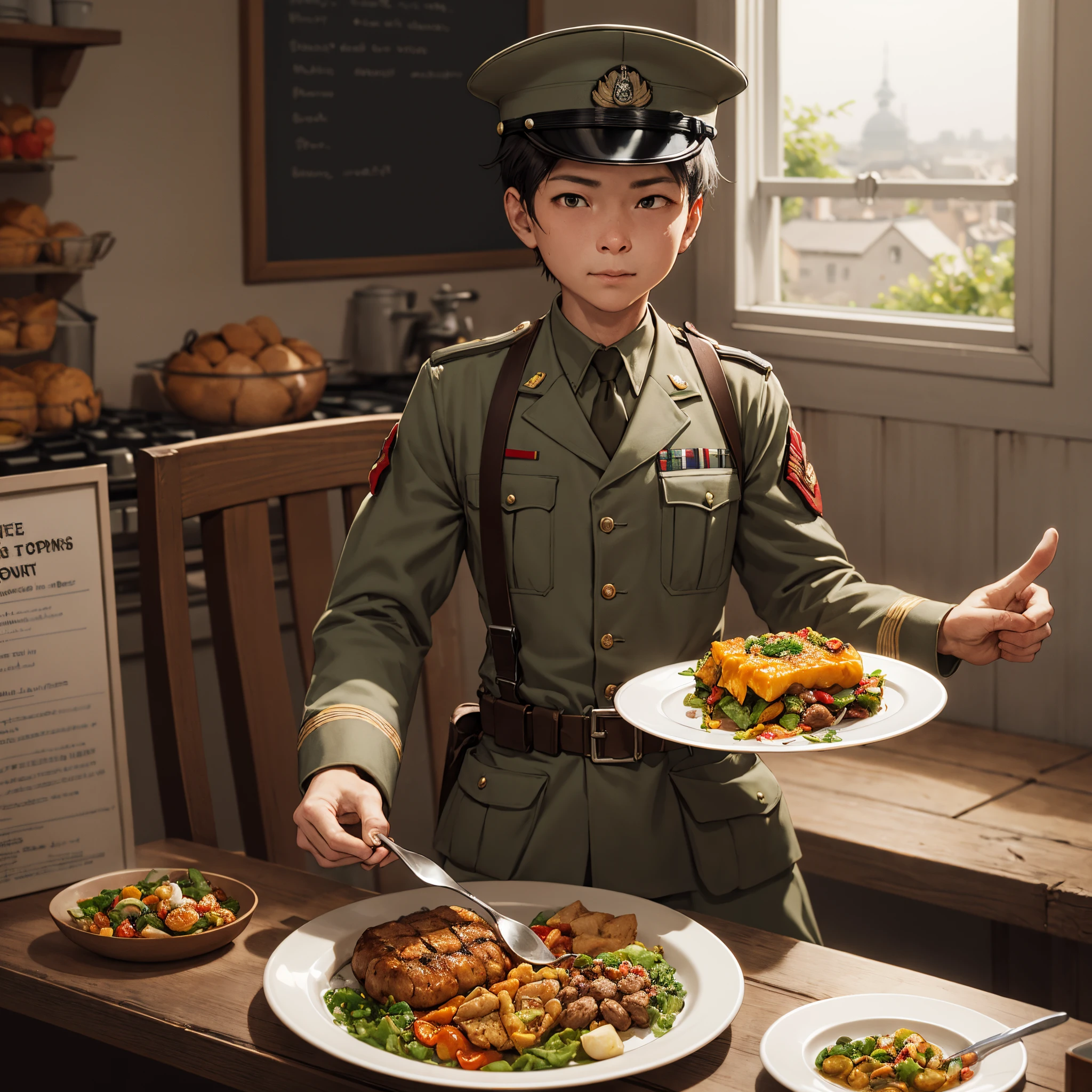 "Ration your plate, Conserve food, support the troops, and alleviate the WW1 fate!"