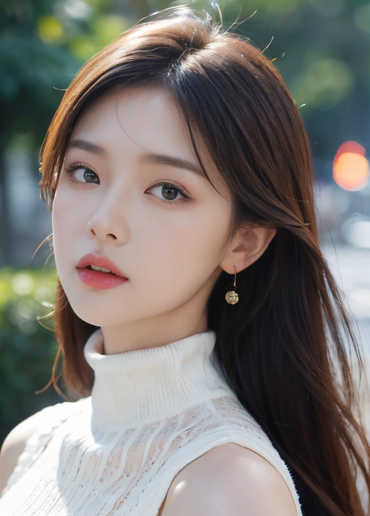 (Female, 22 years old), (Colossal tits:1.3), rose garden、very many red roses on the background、 ((grab the viewer'Hand 1.2)), (master piece: 1.3), (max resolution: 1.4), (UltraHD: 1.2), cinematric light, UltraHD, (Detailed eyes and skin), (detailed facial features), nffsw, 8K分辨率, Perfect Style, beautiful countenance、Highly detailed facial and skin texture、A detailed eye、二重まぶた、Glitter Eyeliner:1.2、thin cheeks、(fair white skin:1.3)、shiny earrings,Red Rouge:1.2、shiny lip:1.2、((FULL BODYSHOT:1.2))、((From a very intimate distance:1.2))、((Navy High Neck Pipeknit Dress))、high-heels、(Layered Hair Style、lightbrown hair)、medium-Long hair、(Intense anger:1.3)、(View Camera1.2)