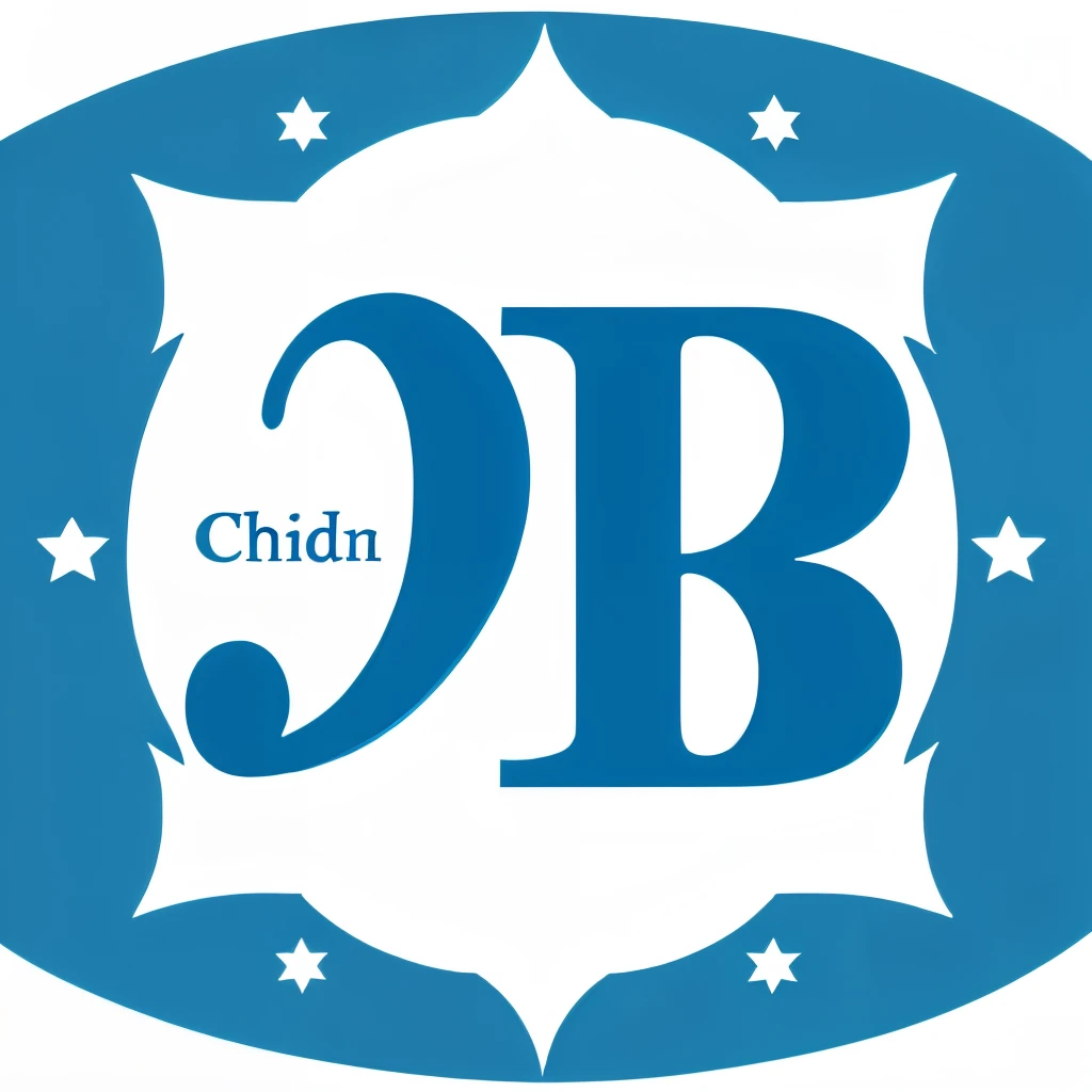 Logo for children’s ministry with the letters I, B in the background