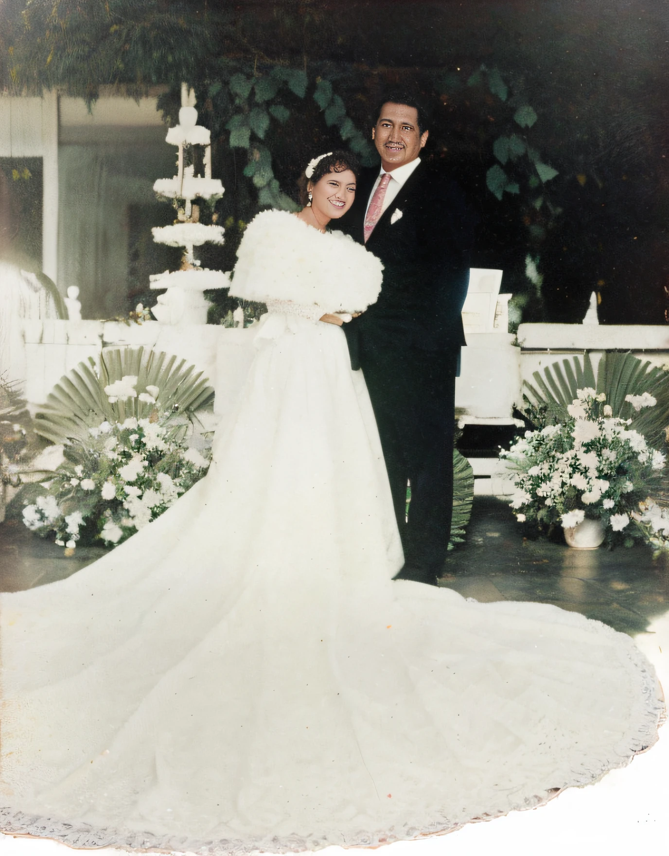 La novia y el novio caminando por el pasillo de la iglesia con la novia vestida de blanco., a coloreado photo, foto coloreada, coloreado photo, boda photo, momma and papa, coloreado photograph, boda, coloreado, coloreado, foto restaurada, Imagen aterradora en color, Color restaurado, Year 1 9 7 0, Foto antigua en colorgraph, foto en color, Foto antigua en color, coloreado background