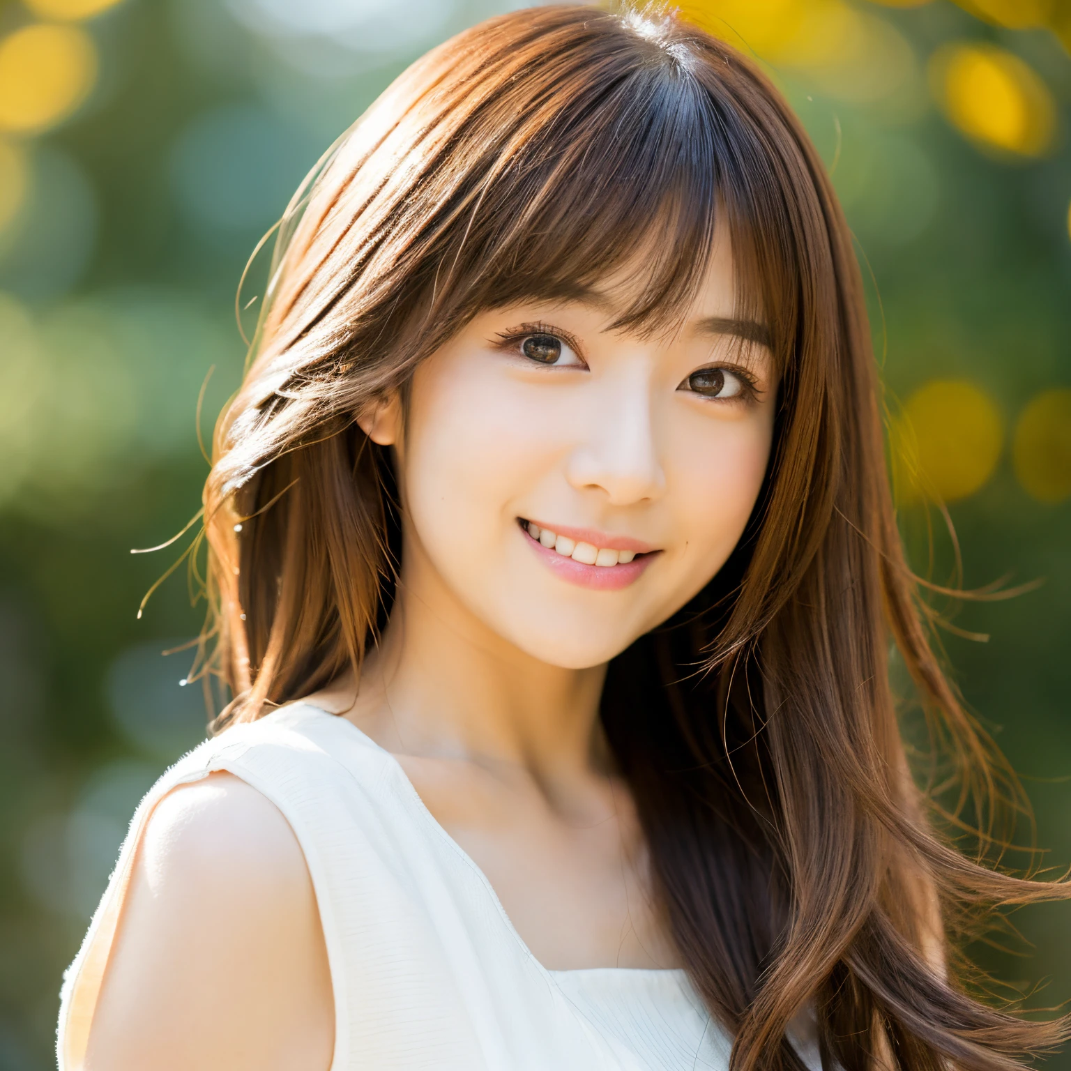 Japan Married Woman Brown hair Medium hair
