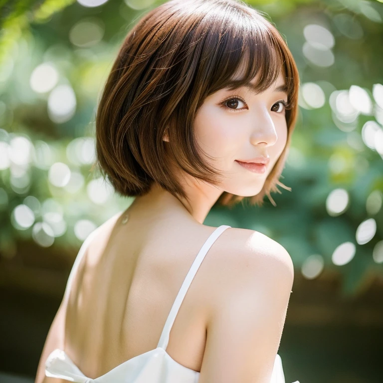 Japan Married Woman Brown hair bob cuts