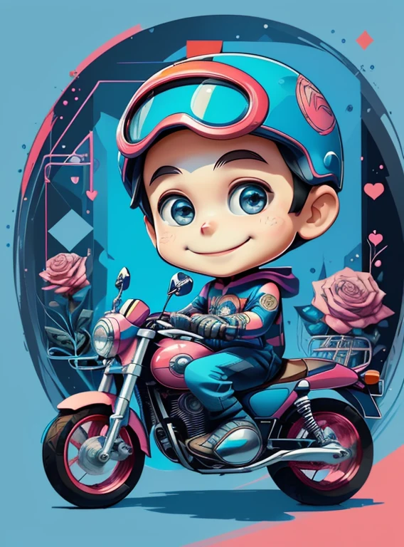 ) ((((cute  with blue motorcycle helmet smiling) ((Mikey)) - Criador: Walt Disney2023) ), ,, ( Walt Disney acolchoamento ,multidimensional geometric wall PORTRAIT, arte, Chibi,
Yang08k, lindo, Colouring,Rose
Primary works, qualidade superior, melhor qualidade, Arte Oficial, Beautiful and Aesthetic,)) ), ,,  Walt Disney acolchoamento ,multidimensional geometric wall PORTRAIT, arte, Chibi,
Yang08k, lindo, (Colouring, rosa), amarelo ,azul ,vermelho e branco)
Primary works, qualidade superior, melhor qualidade, Arte Oficial, Beautiful and Aesthetic,