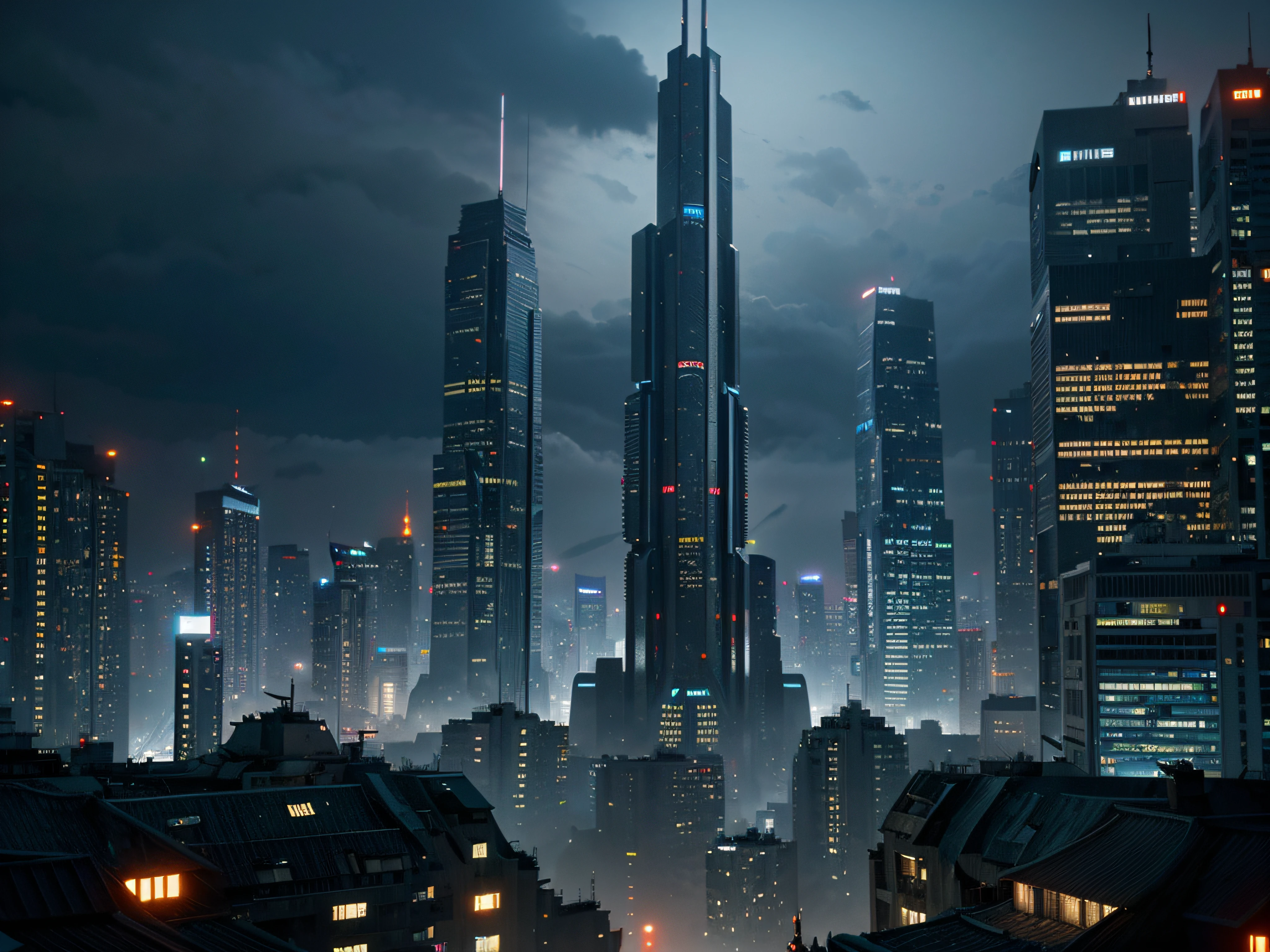 blade runner, futuristic, cyberpunk, city, mountains, scenic, impressive, advanced, buildings, technology, high quality photography, epic, futuristic buildings, insanely detailed,