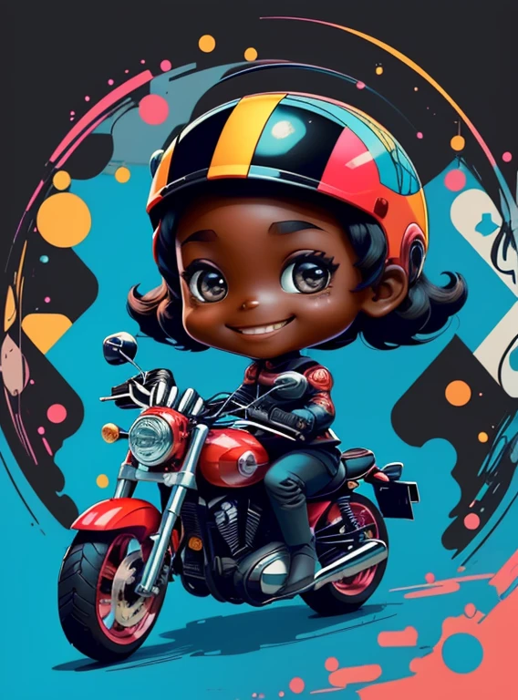 ) ((((cute black baby girl with red motorcycle helmet smiling) ((Mikey)) - Criador: Walt Disney2023) ), ,, ( Walt Disney acolchoamento ,multidimensional geometric wall PORTRAIT, arte, Chibi,
Yang08k, lindo, Colouring,Rose
Primary works, qualidade superior, melhor qualidade, Arte Oficial, Beautiful and Aesthetic,)) ), ,, Walt Disney acolchoamento ,multidimensional geometric wall PORTRAIT, arte, Chibi,
Yang08k, lindo, (Colouring, rosa), amarelo ,azul ,vermelho e branco)
Primary works, qualidade superior, melhor qualidade, Arte Oficial, Beautiful and Aesthetic,