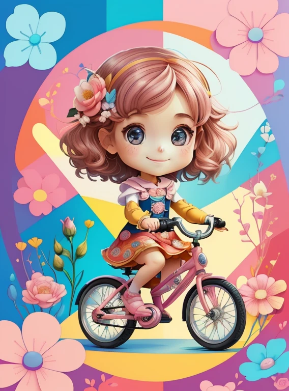 ) ((((cute baby girl with pink bike and flowers smiling) ((Mikey)) - Criador: Walt Disney2023) ), ,, ( Walt Disney acolchoamento ,multidimensional geometric wall PORTRAIT, arte, Chibi,
Yang08k, lindo, Colouring,Rose
Primary works, qualidade superior, melhor qualidade, Arte Oficial, Beautiful and Aesthetic,)) ), ,, Walt Disney acolchoamento ,multidimensional geometric wall PORTRAIT, arte, Chibi,
Yang08k, lindo, (Colouring, rosa), amarelo ,azul ,vermelho e branco)
Primary works, qualidade superior, melhor qualidade, Arte Oficial, Beautiful and Aesthetic,