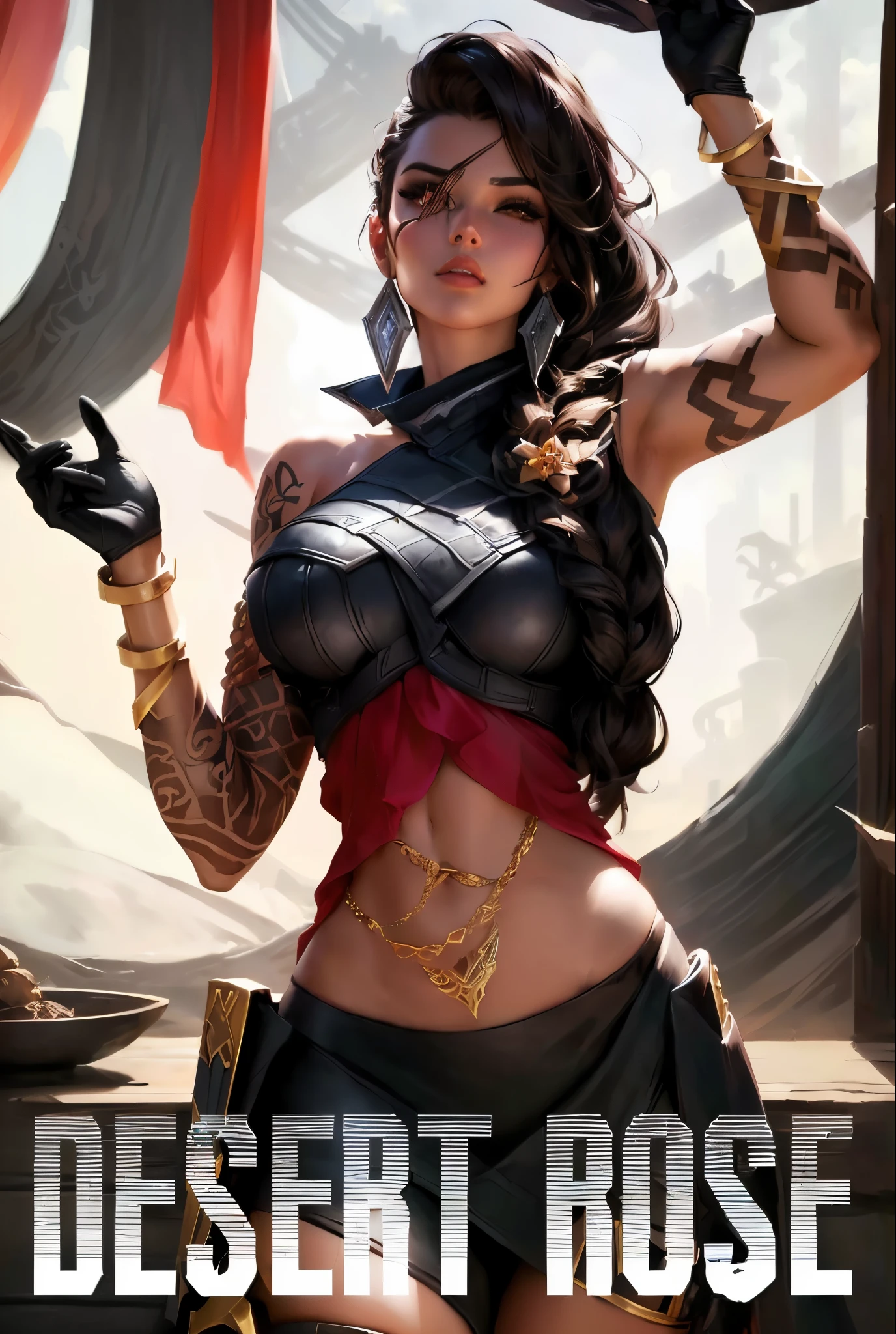 Wearing desert rose costume、woman, very detailed nipples, style artgerm, art germ and rossdraws, Details, It was warm, art jem style, Most models | Art germ, Fashion trends, style ivan talavera and artistic germ, art jem style,league of legend,Desert Rose,Shamila,League of Legends concept art
