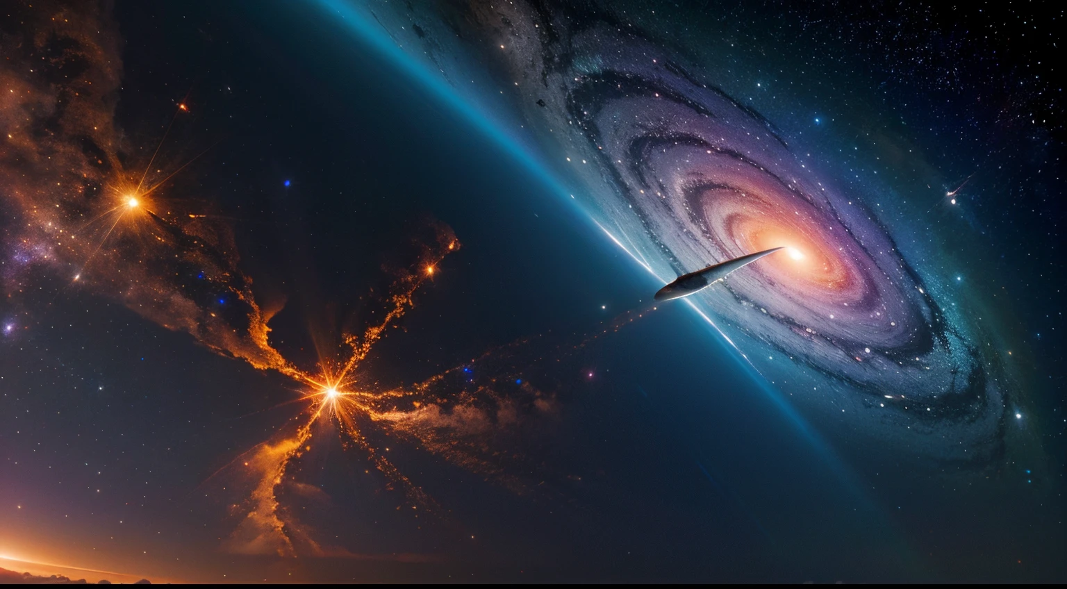 space show the Colorful Planet, full of vibrant colors and peculiar shapes