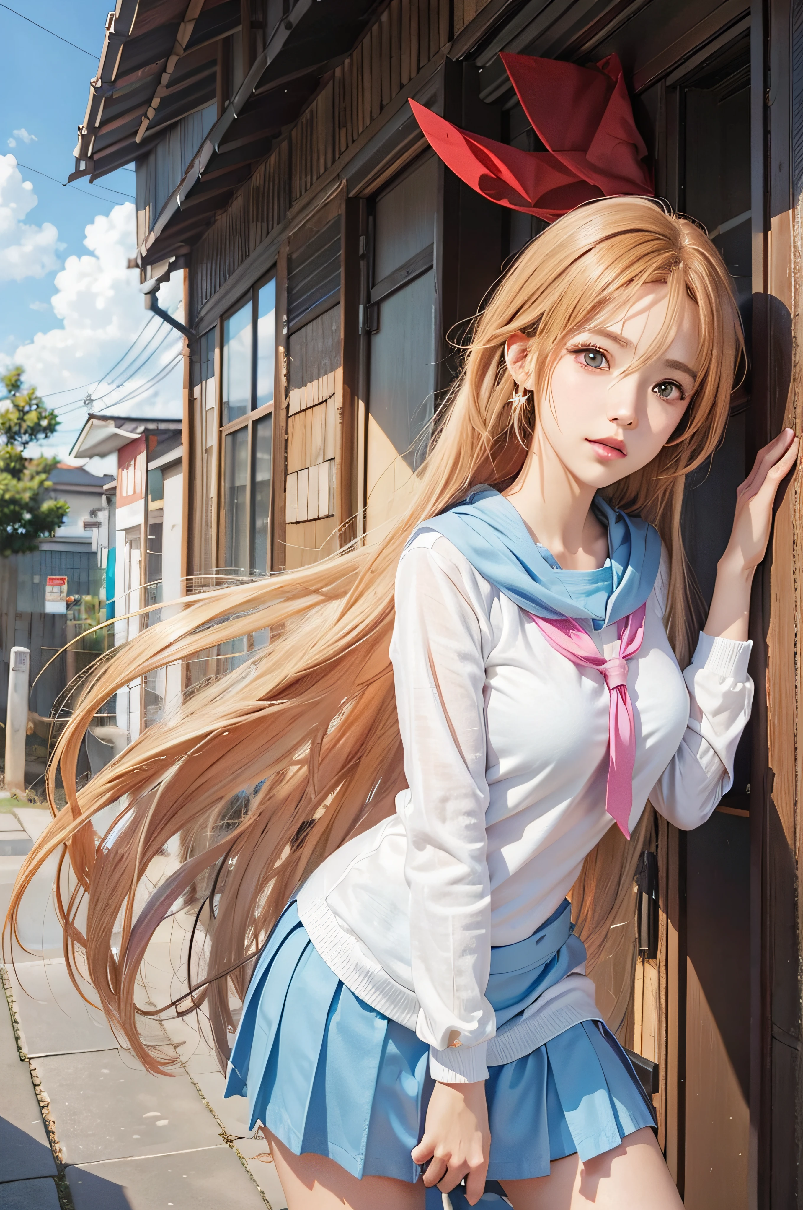 Realistic, Asuna Yuuki, ultra detalhe, queixo fino, olhos azuis realistas