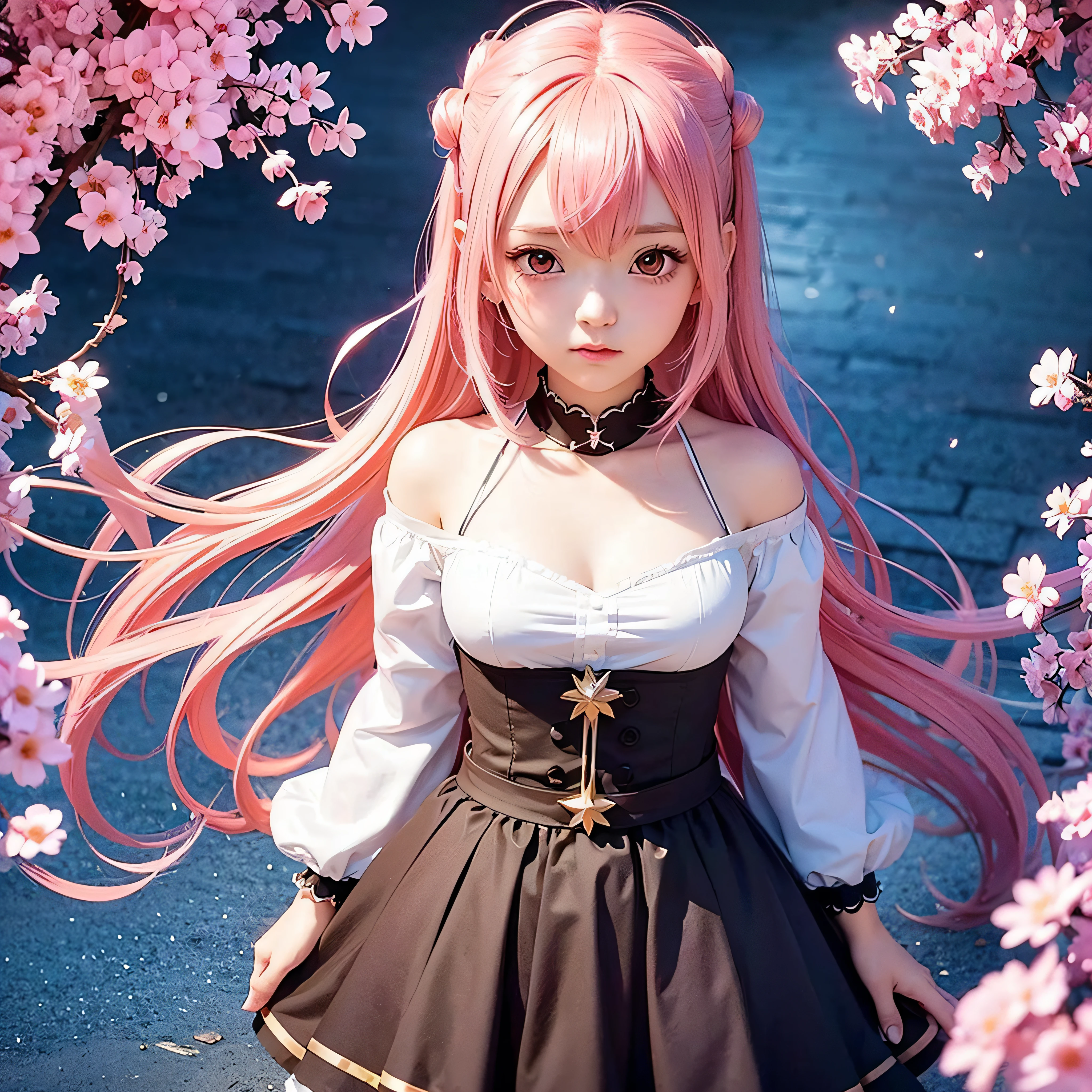 anime girl with pink hair and a bow in her hair, kawaii realistic portrait, guweiz, portrait of magical girl, cute character, cute art style, anime moe artstyle, character art of maple story, cute portrait, cute anime girl portrait, portrait of a small character, artwork in the style of guweiz, splash art anime loli