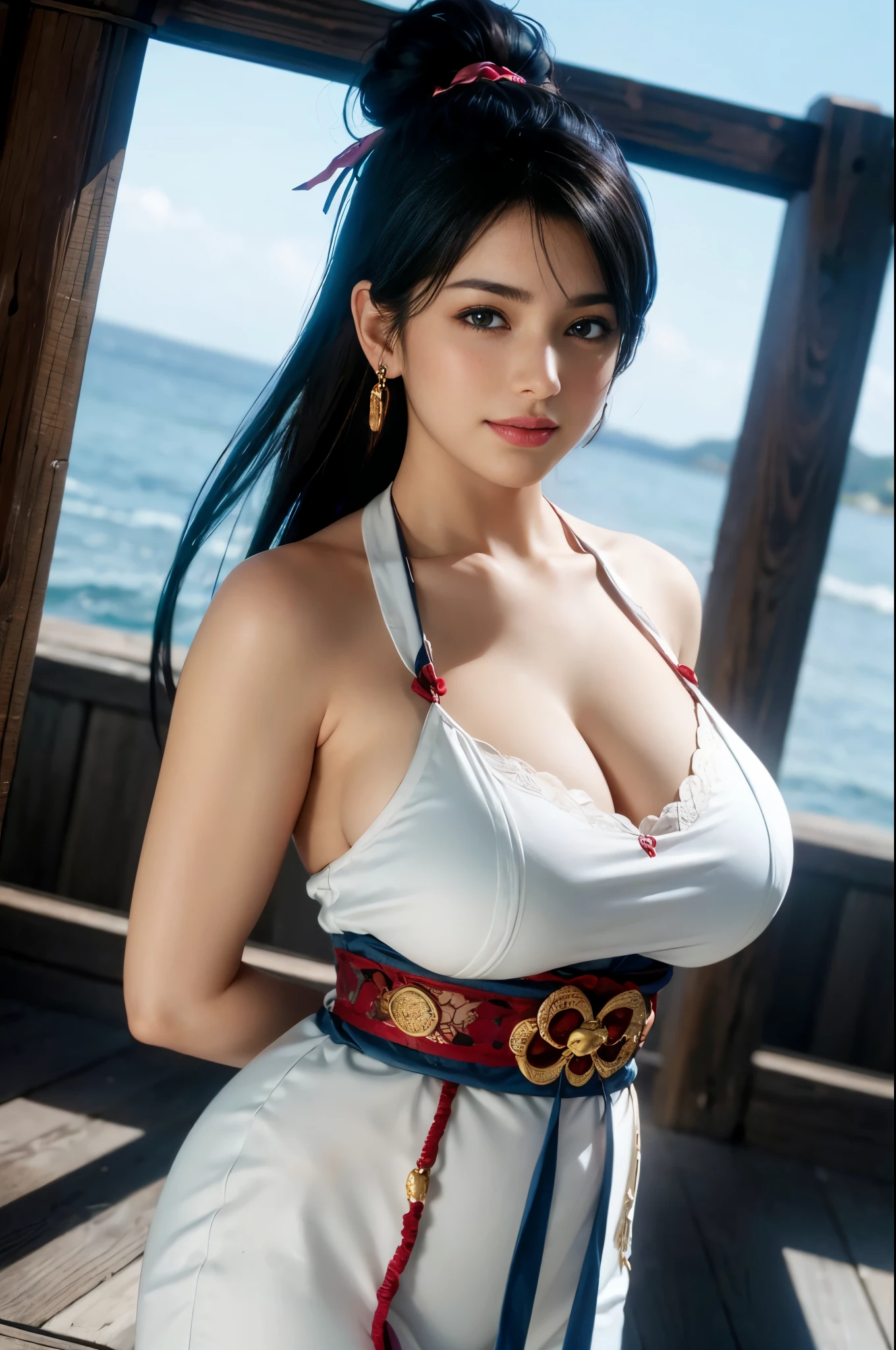 beautidful eyes，Beutiful women，ssmile，Breasts enlarged，Bigchest，A plump chest，plum，Bigchest，breasts too large，overmany，Realisticstyle，deep understanding，perfect body figure，largeeyes，beautiful hairl，，Latte，seminude，The clothes were tattered，livestock，Bedrooms，Pretend to sleep，ssmile，White and tender skin，laughing joyfully，The clothes were tattered，Colossal tits