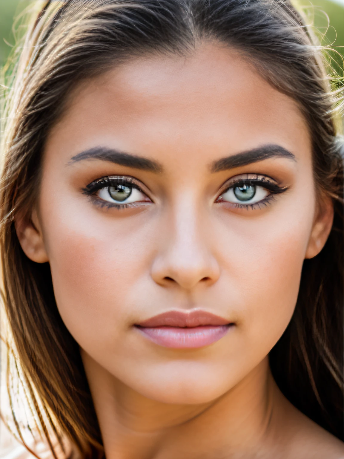Photographie vibrante 8k de la femme dans la nature, Ultra Detail, finely detailed, dramatic light, beautiful finely detailed eyes, detailed skin, profondeur de champ, Latin, yeux vers