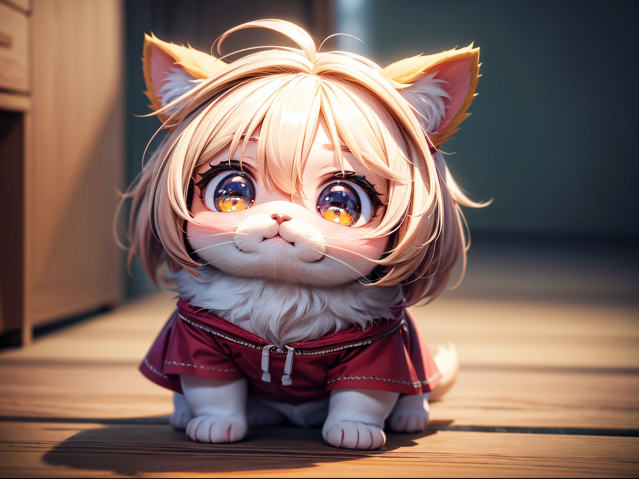 A cute adorable baby chibi dog on the style of Artgem, highly detailed, ultra detailed, intense colors, dazzling, octane render, unreal engine, 8k, 3d render, realistic --niji 5