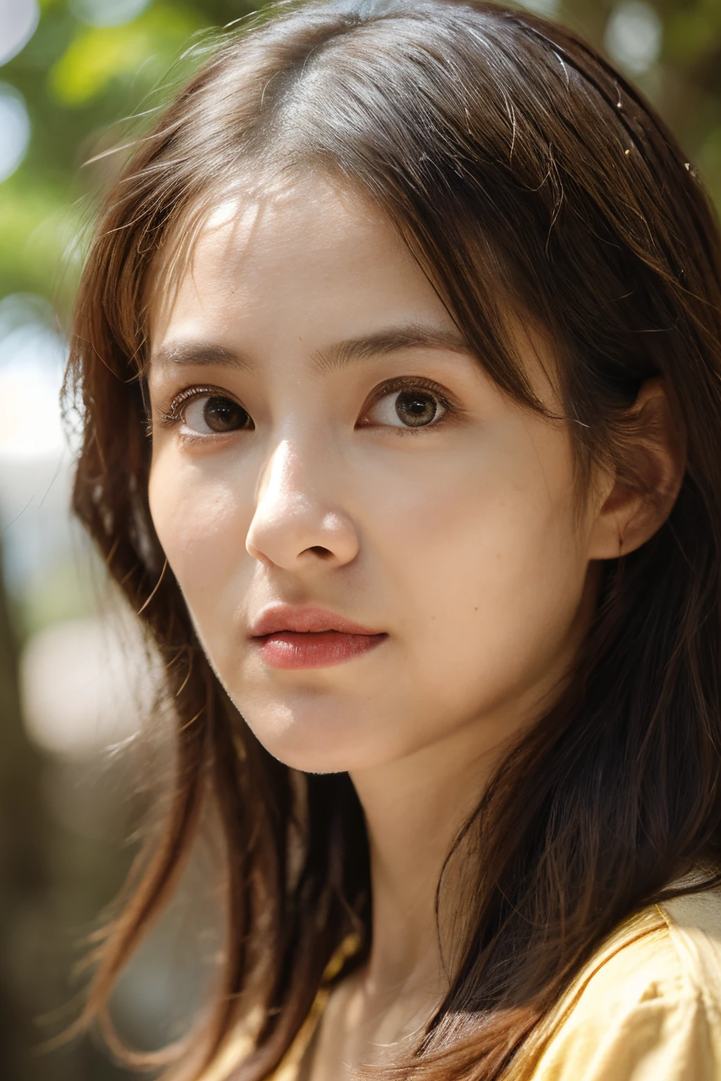 (High reality photograph, high resolusion), Skinny Japanese lady, 30 years old, cute face, detailed face, detailed eyes, various hair style, skinny figure, correct body anatomy, ((looking straight ahead)), facing the camera directly, single photo, a photo captured the best moment expressing the beauty and brains, ((with simple background))