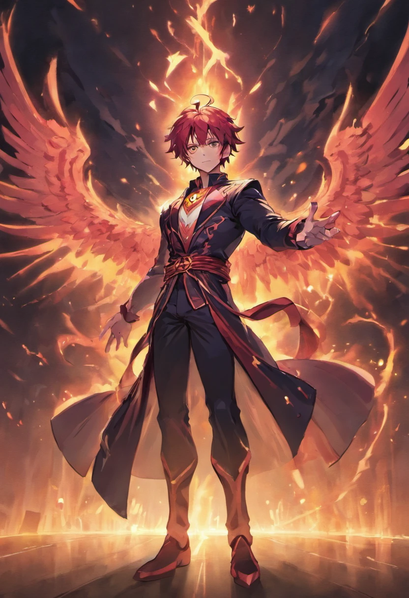 A male Satan with glaring eyes stands in a T pose with his arms stretched out to the sides。。. Costumes in Greek mythology.