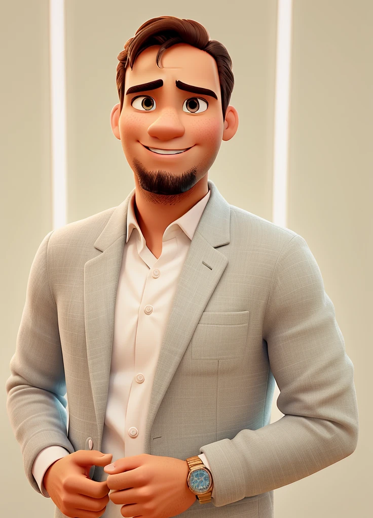 Um homem estilo disney pixar, alta qualidade, melhor qualidade