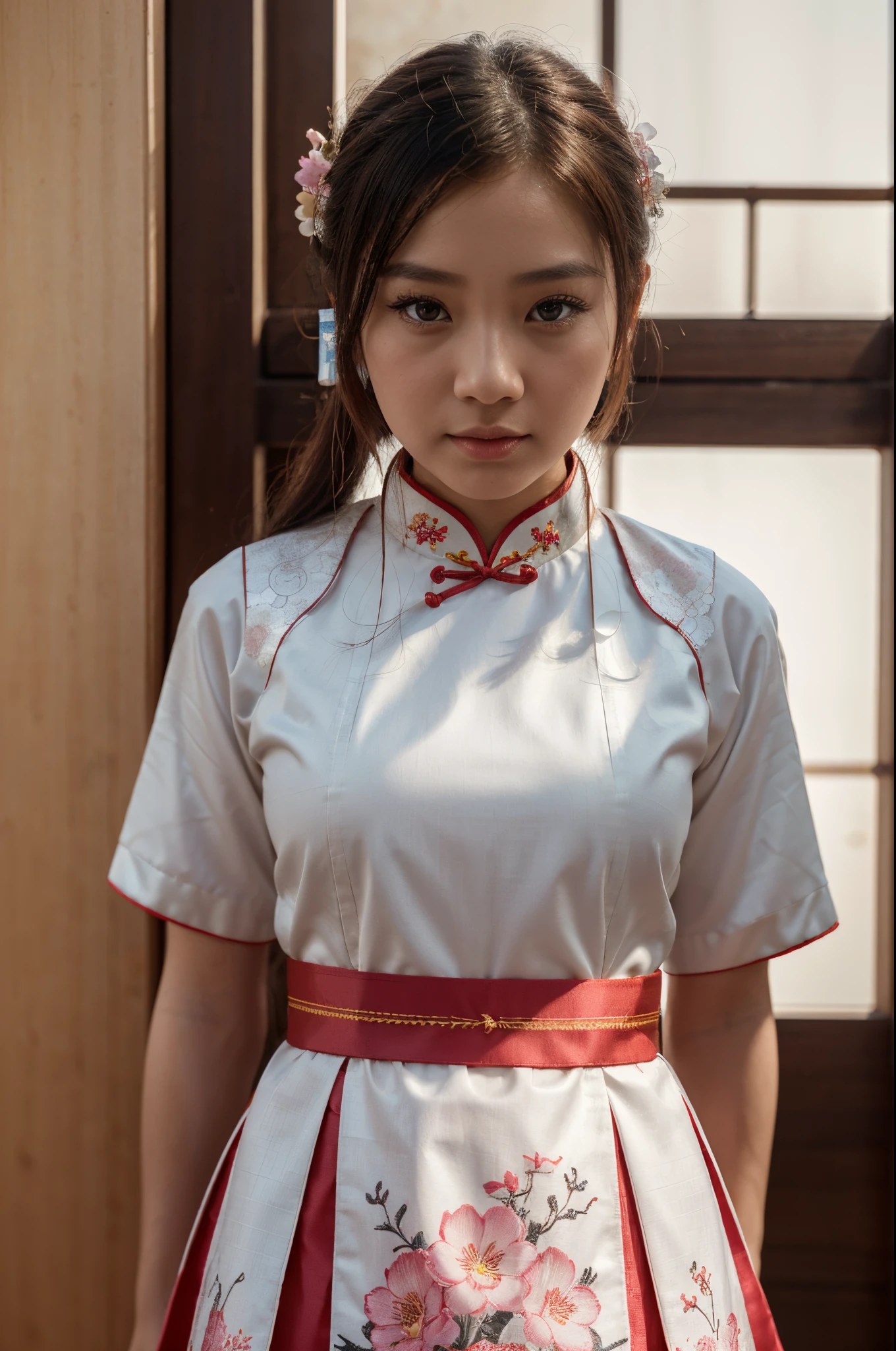 1girl ,solo ,((Saaya Irie)) ,japanese,
good hand,4k, high-res, masterpiece, best quality, sharp focus, (cinematic lighting), soft lighting, dynamic angle, mahalaiuniform