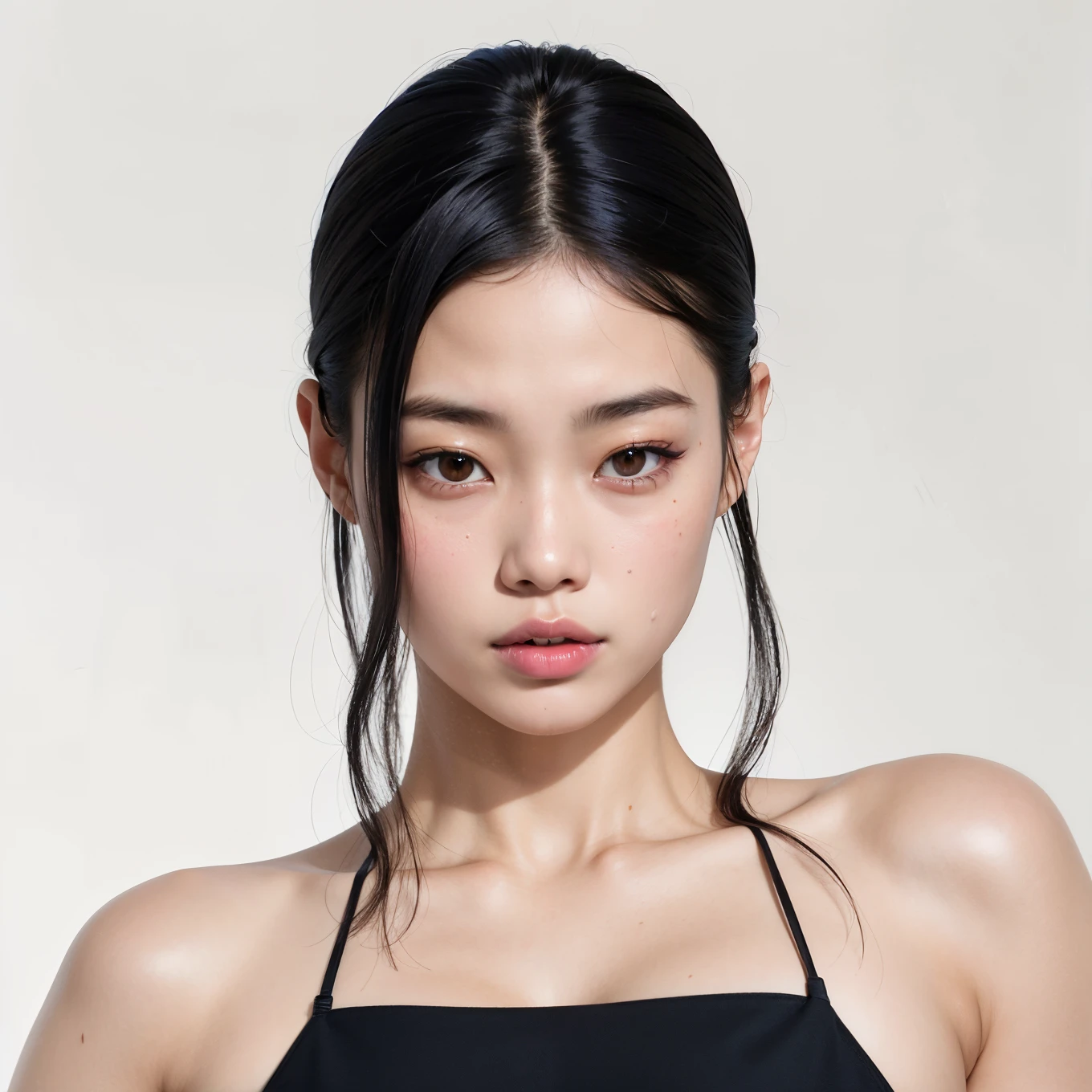 Un primer plano de una mujer con un top negro posando para una foto, Blackpink Jennie, Heonhwa Choe, Lee Ji - Eun, Lee Ji-eun, Gongbi, Lulu Chen, Minchen Shen, Shin Min Jeong, Jiyun Chae, Parque Ji-min, Wenfei Ye, Kwak Ji Joven, Xintong Chen, japanese model