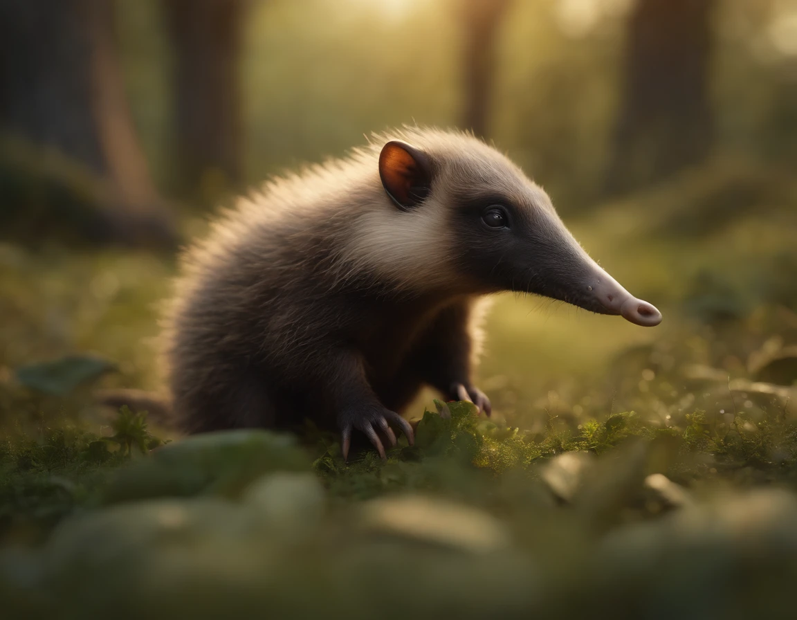 (CBZBB:1.25),gremlin, gremlin, echidna-like, ((ez idna)), in a clearing under an oak tree, holding an acorn in his paws, CBZBB,Cute, Small, baby, Beautiful, Fantasy art, deviant art, trending artstation, Digital Art, Detailed, Realistic, humanoid, character, tiny, Cinematic shot, cinematic portrait of the Anteater, cute character, looks like an anteater,