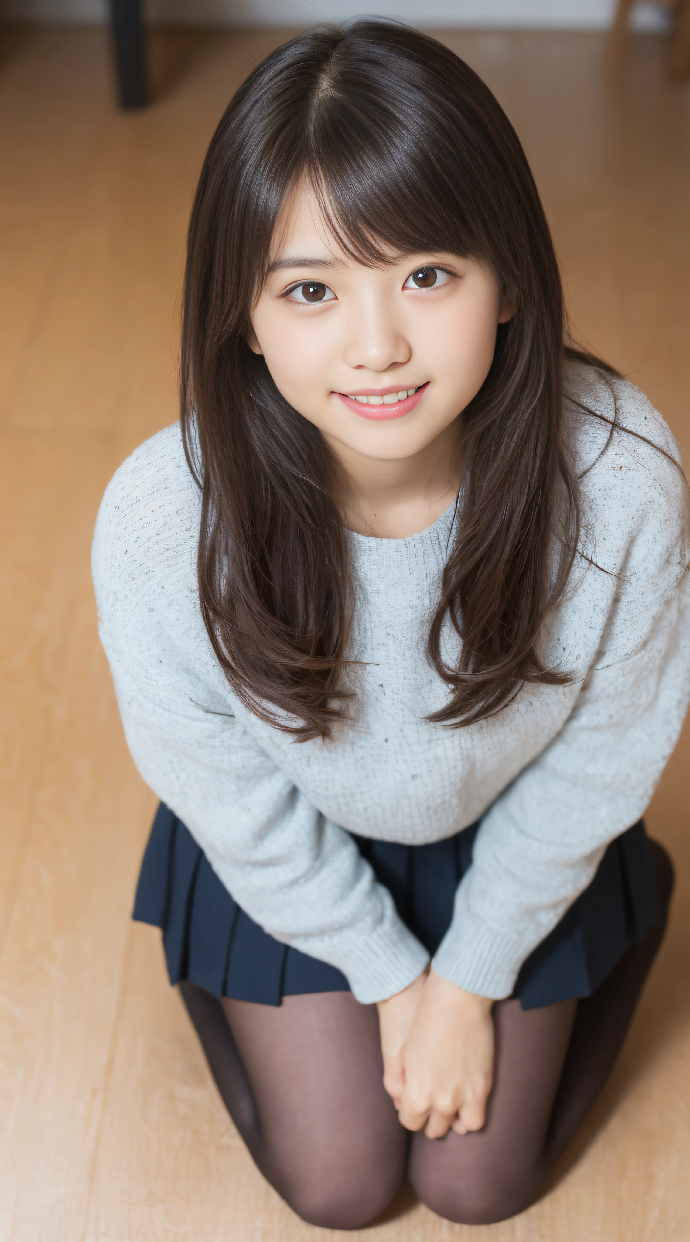 (highest quality,8k,masterpiece:1.3,),(超A high resolution,Realistic:1.4,RAW Photos),(Very detailed,Ultra-Dense Muscle,Caustics),(Singing Japanese idol), (Surrounded by men on a crowded train),(Skirt rip),1 girl,9 years old,Pregnant women、last month of pregnancy、cute,Laughing with your mouth open,Japanese,Black-haired,ponytail,Wearing only a virgin-killing sweater、Nude Model、Very large breasts,pronounced nipples、Expose;Showing off your crotch to the audience、Accentuated crotch、Above the knees photo、Looking at the camera,Focus on the thighs,(Camera position is low:1.1),(Low Angle:1.1),(vision:1,3),SpotLight,Light