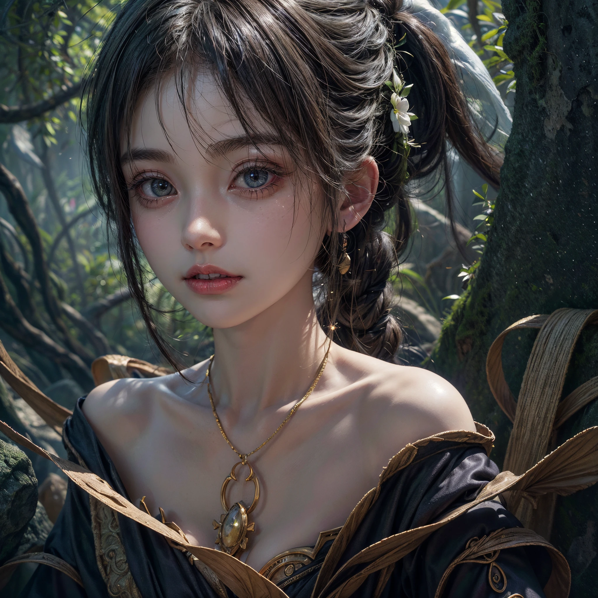 (best quality,4k,8k,highres,masterpiece:1.2),ultra-detailed,(realistic,photorealistic,photo-realistic:1.37),concept art,illustration,creative,imaginative,detailed,complex composition,colorful palette,vibrant,hint of abstraction,fantasy,otherworldly,rich textures,surreal landscapes,mind-bending perspective,impressive depth of field,enchanted atmosphere,magical lighting,eerie shadows,ethereal characters,callback to classical art styles,storytelling element,layered narratives,intertwined symbolism,subtle use of symbolism,tone and mood depicted visually,imagination unleashed . Bright tone, Whole Body proportions and all limbs are anatomically accurate .