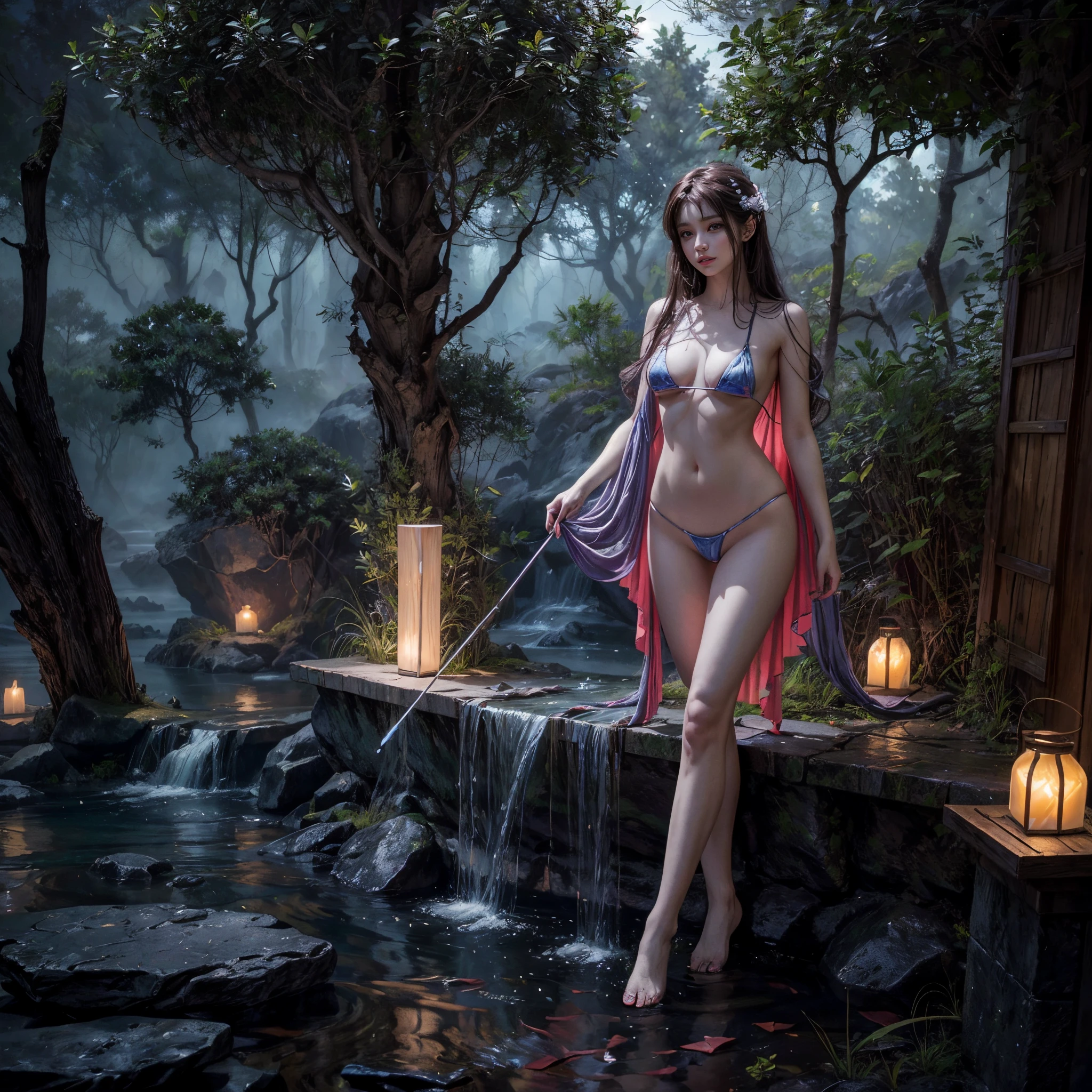 (best quality,4k,8k,highres,masterpiece:1.2),ultra-detailed,(realistic,photorealistic,photo-realistic:1.37),concept art,illustration,creative,imaginative,detailed,complex composition,colorful palette,vibrant,hint of abstraction,fantasy,otherworldly,rich textures,surreal landscapes,mind-bending perspective,impressive depth of field,enchanted atmosphere,magical lighting,eerie shadows,ethereal characters,callback to classical art styles,storytelling element,layered narratives,intertwined symbolism,subtle use of symbolism,tone and mood depicted visually,imagination unleashed . Bright tone, Whole Body proportions and all limbs are anatomically accurate .