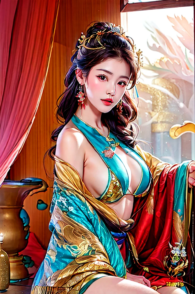 Close-up of woman in ?????? sitting on window sill, beautiful asian girl, gorgeous chinese model, japanese goddess, ???? girl, beautiful oriental woman, asian girl, beautiful asian woman, beautiful goddess, ChineseGirl, traditional beauty, lovely woman, Pretty woman, a beautiful fantasy empress, Eastern fantasy, asian women, ((a beautiful fantasy empress))