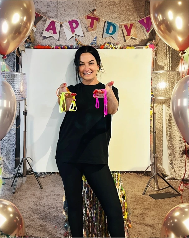 Birthday party background with number 52