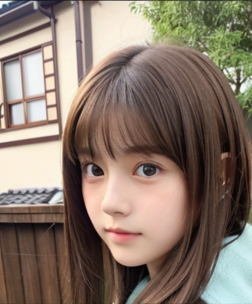 arafed girl in a blue coat standing in front of a house, cute kawaii girl, girl cute-fine-face, young and cute girl, cute young girl, beautiful japanese girls face, ulzzang, black haired girl wearing hoodie, very beautiful girl, young cute wan asian face, very beautiful cute catgirl, anime girl in real life,different pose