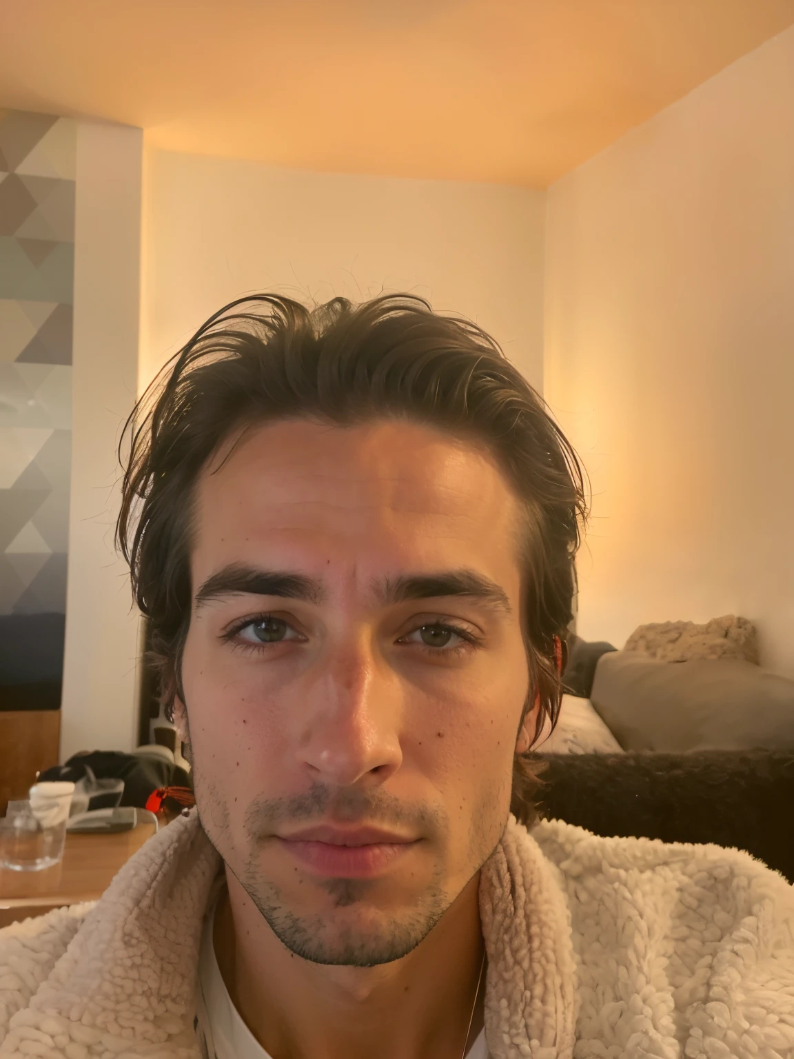 gagnant de la photo de presse mondiale, (photographie primée: 1.3), (homme américain moderne, beau visage, jeune homme, teint de peau américain, traits masculins américains: 1.4), (photo très nette: 1.1), (photo 8k, photo RAW, meilleure qualité: 1.3), (réaliste, photo-réaliste, féminin, vêtements modestes: 1.1), Chaîne de montagnes escarpée, terrain rocheux, pics spectaculaires, froid, stimulant, Portrait d’un (bel homme américain moderne typique en plein air: 1.5), style analogique (regarder la visionneuse:1.2) (texture de la peau) (grain du film:1.3), (teinte chaude, ton chaud:1.2), gros plan, lumière cinématographique, éclairage latéral, ultra haute résolution, meilleure ombre, RAW, haut du corps, pull de port, microgéométrie, élasticité de la peau, diffusion de la lumière à travers les cheveux, occlusion ambiante, ombrage de peau multicouche, simulation des muscles faciaux, rendu de l’iris et de la pupille, étalonnage avancé des couleurs. Background : appartement luxueux style new yorkais