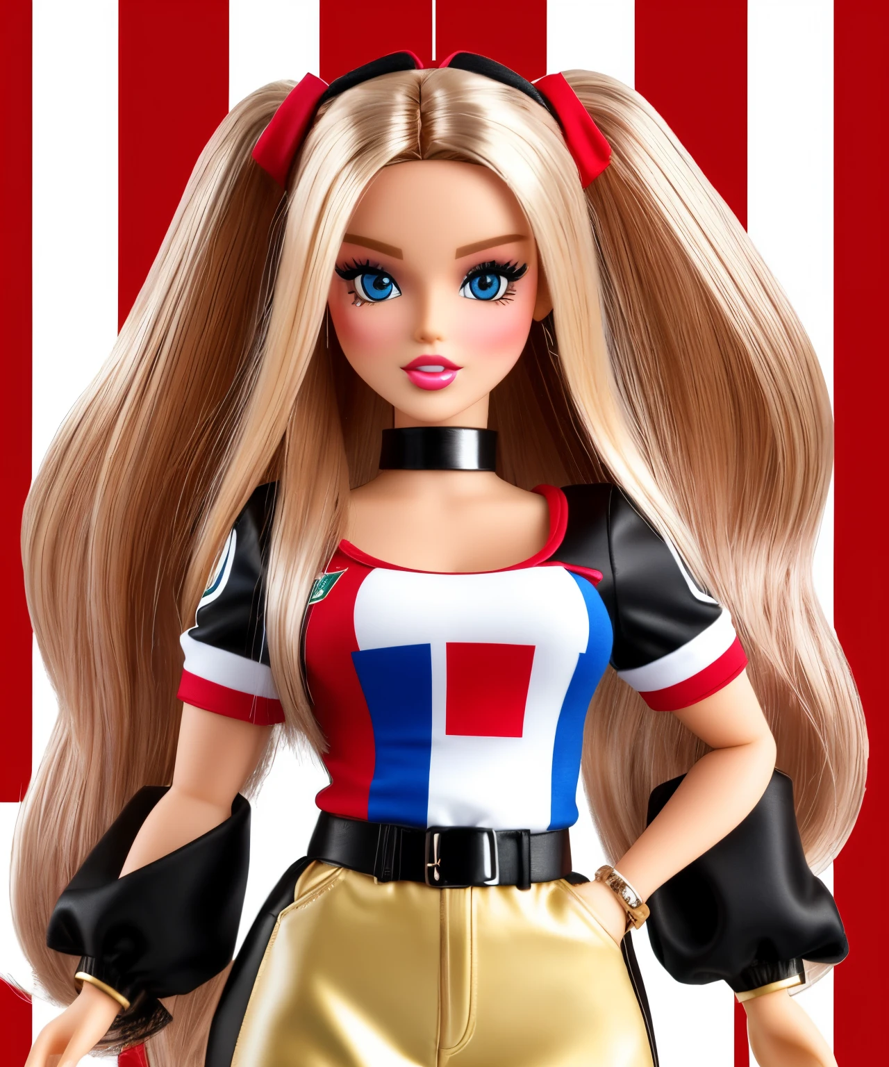 Italian flag clothes Bratz barbie doll
