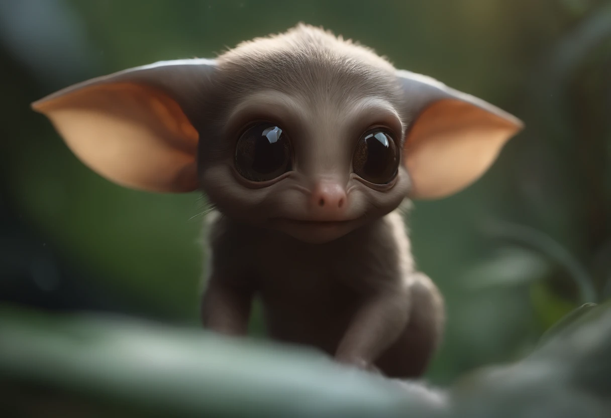 (CBZBB:1.25), ((gremlin),Zhkute, Small, baby, Beautiful, Fantasy art, deviant art, trending artstation, Digital Art, Detailed, Realistic, humanoid, character, tiny, Cinematic shot, cinematic portrait of a mole gremlin, cute character, looks like a gremlin, large ears, elongated nose,,, 真实感, Realism, tmasterpiece, Brad Jongsan walks in the jungle (Night of the Fireflies), (higly detailed: 1 1), rough face, natural skin, hiquality, NSFW, pretty eyes, (Detailed face and eyes), (s face: 1 2), tumult, Complementary, real-photo, ....PSD, Lightweight Film Photography, sharp-focus, contrast lighting, Detail Skin, high resolution 8k, Crazy detailing, Realistic, professional photo of a, 8K UHD, dslr, soft light, hiquality, film grains, Fujifilm XT3