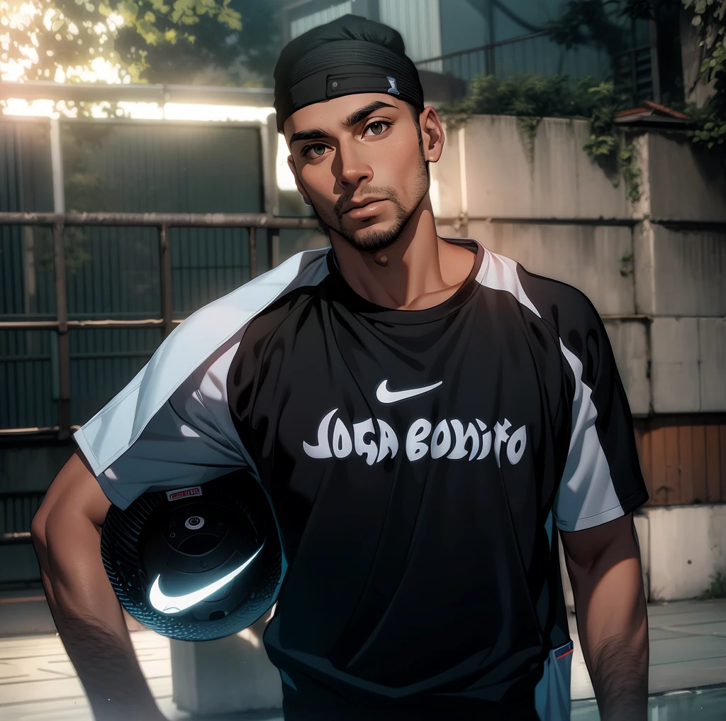 Futurista,jogador de futsal com detalhes futurista de futsal ,com cores diferentes